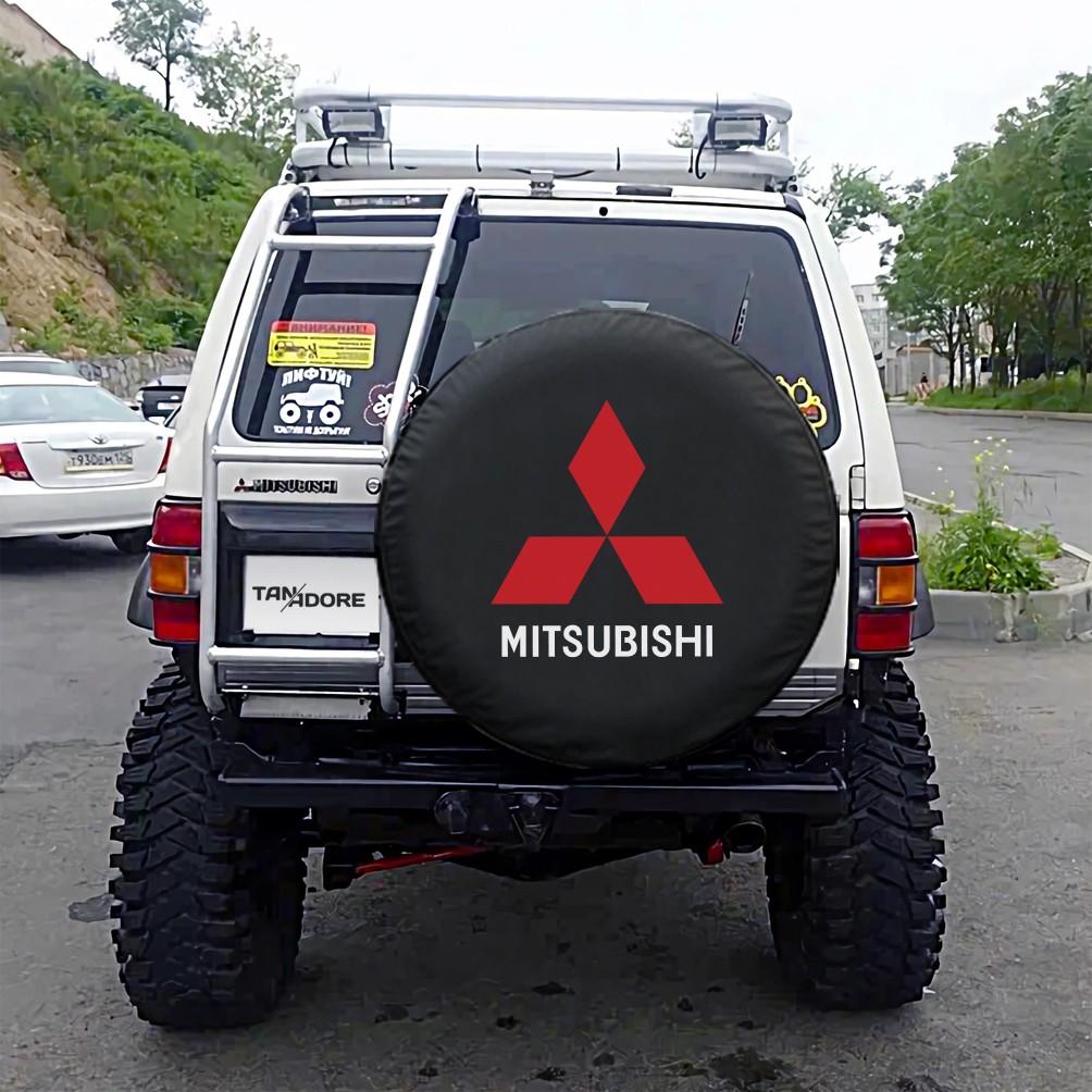 Mitsubishi Logo Spare Wheel Tire Cover