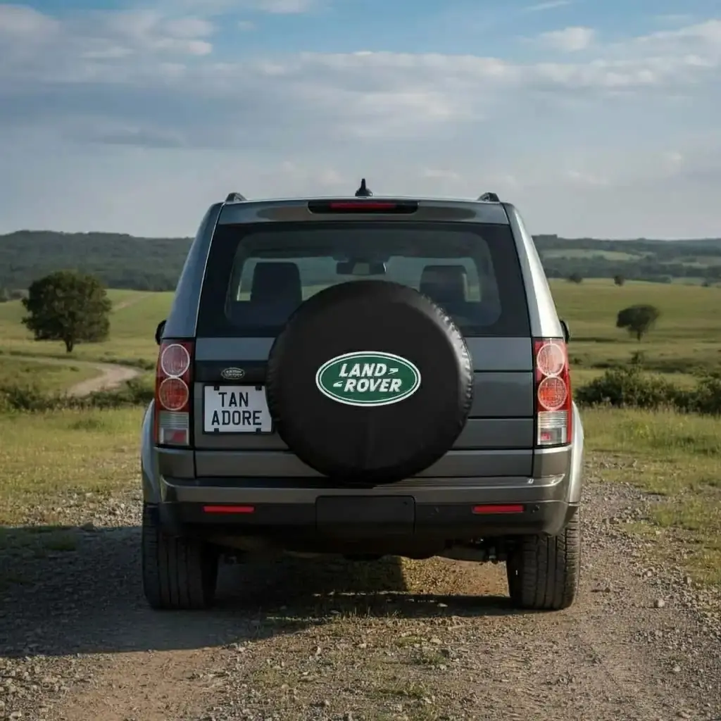 Land Rover Rire Cover Land Rover Green Logo Spare Wheel Tire Cover