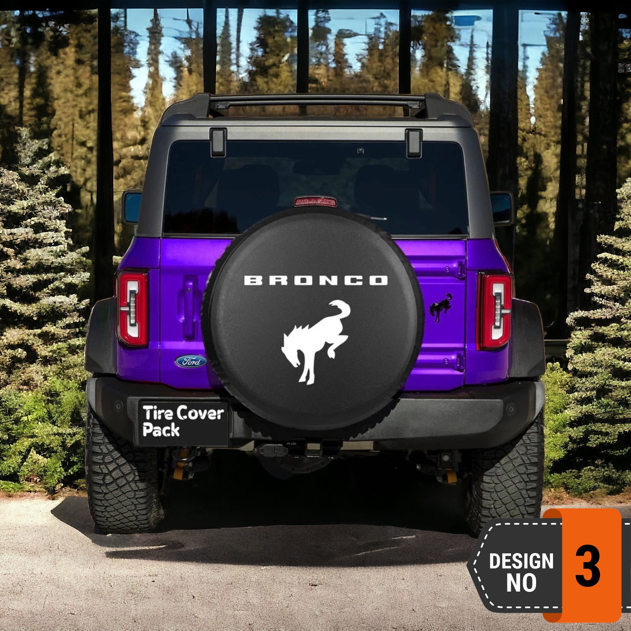 Ford Bronco Spare Tire Cover - 3rd Style