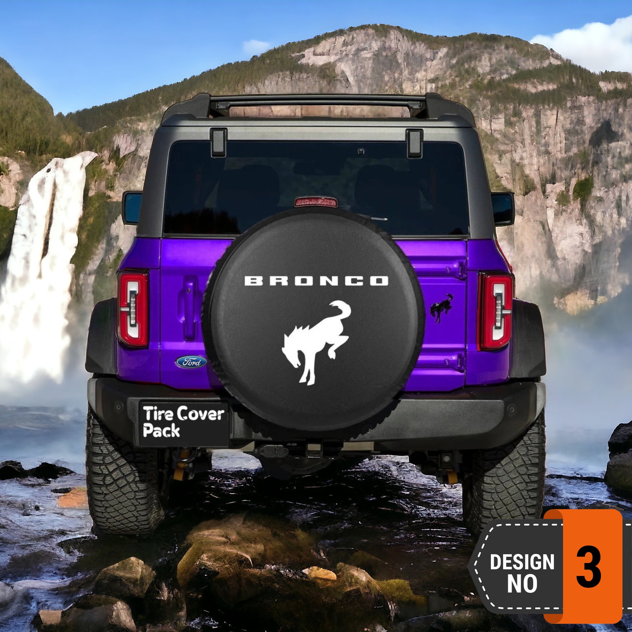 Ford Bronco Spare Tire Cover - 3rd Style