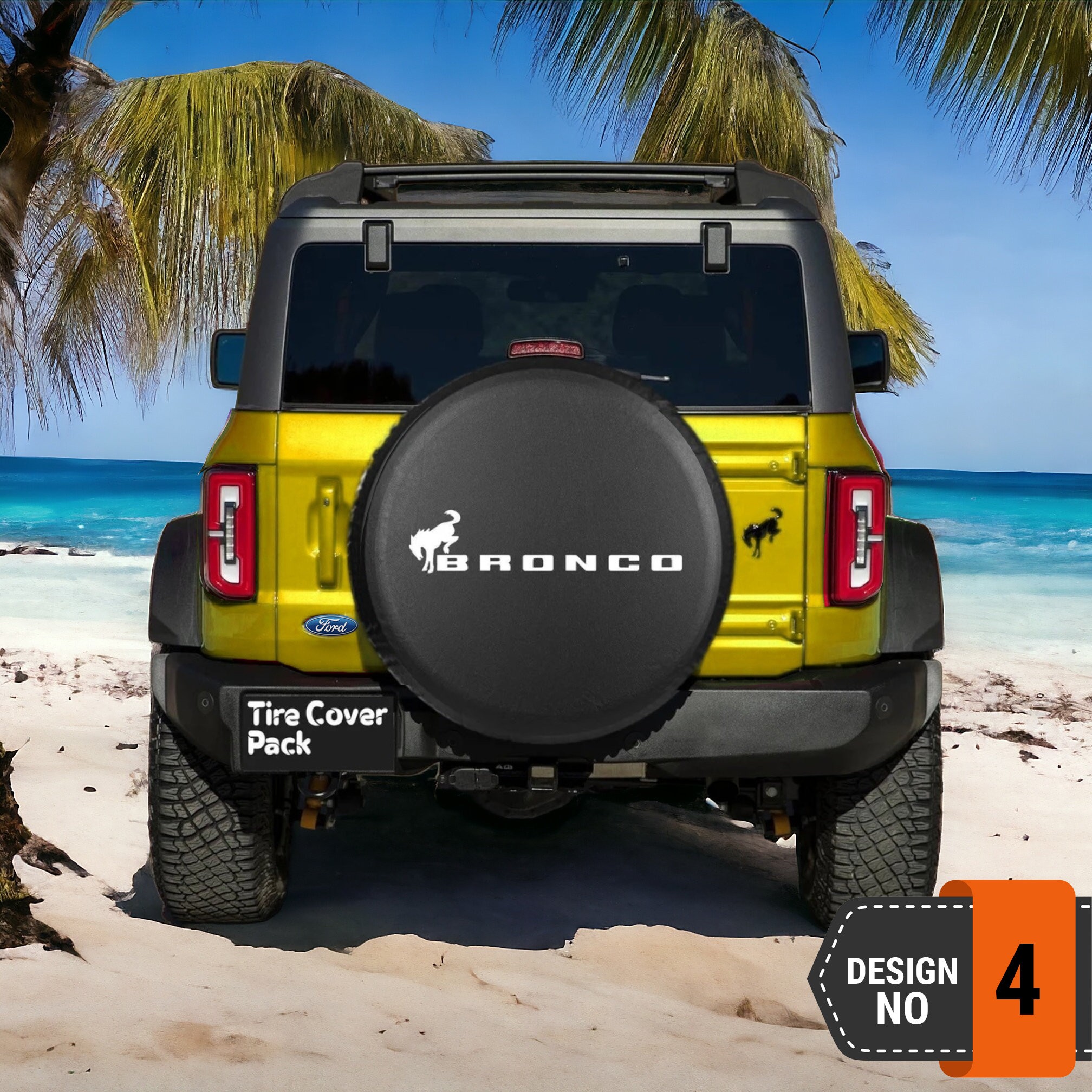 Ford Bronco Spare Tire Cover - 4th Style