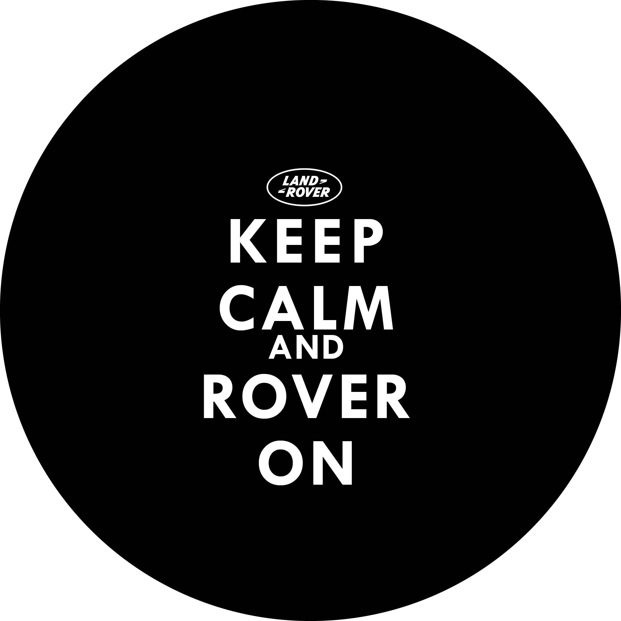 Keep Calm And Rover On Yazılı Stepne Kılıfı