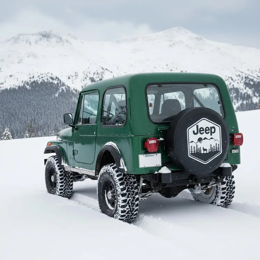 Jeep Logo Spare Wheel Tire Cover