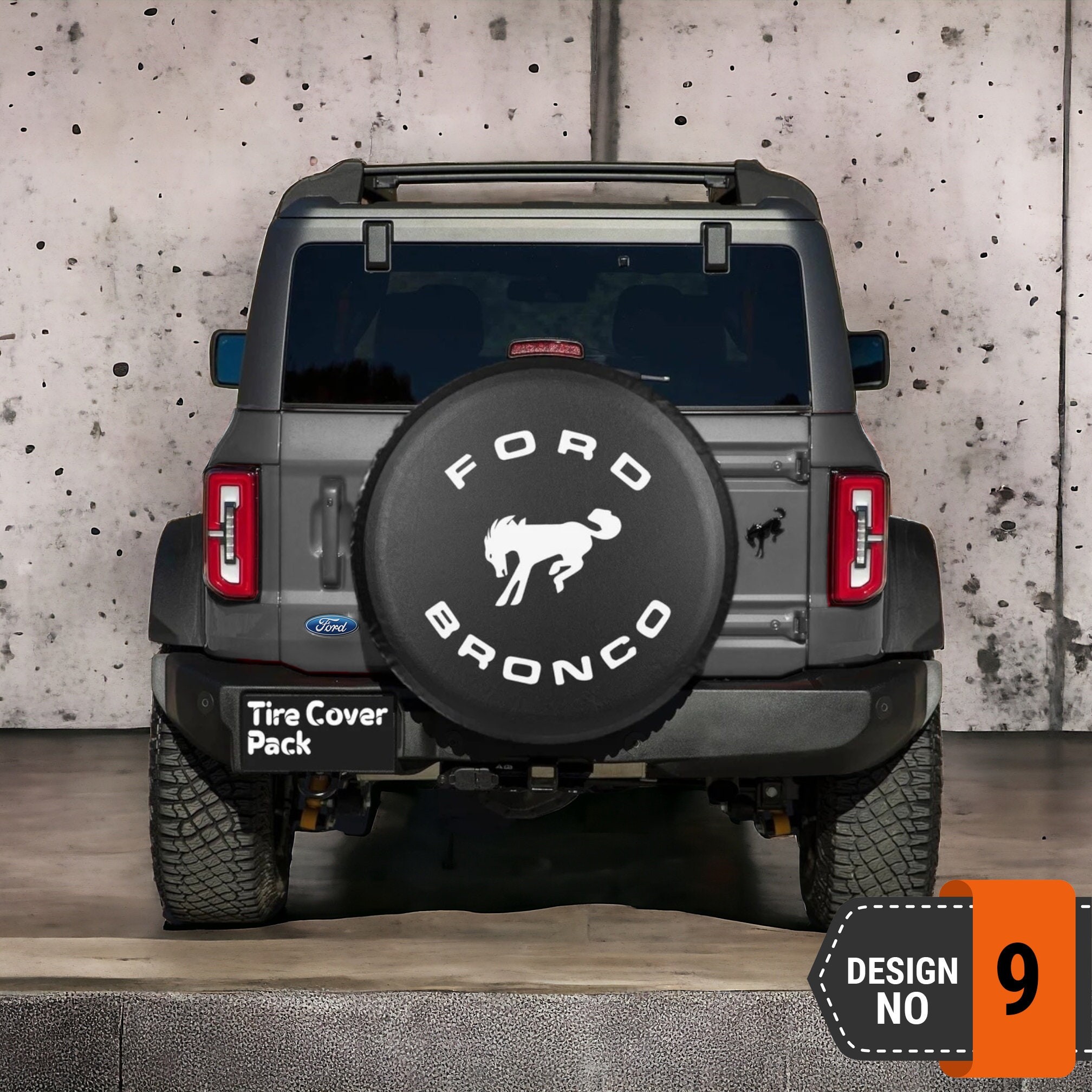 Ford Bronco Spare Tire Cover - 9th Style