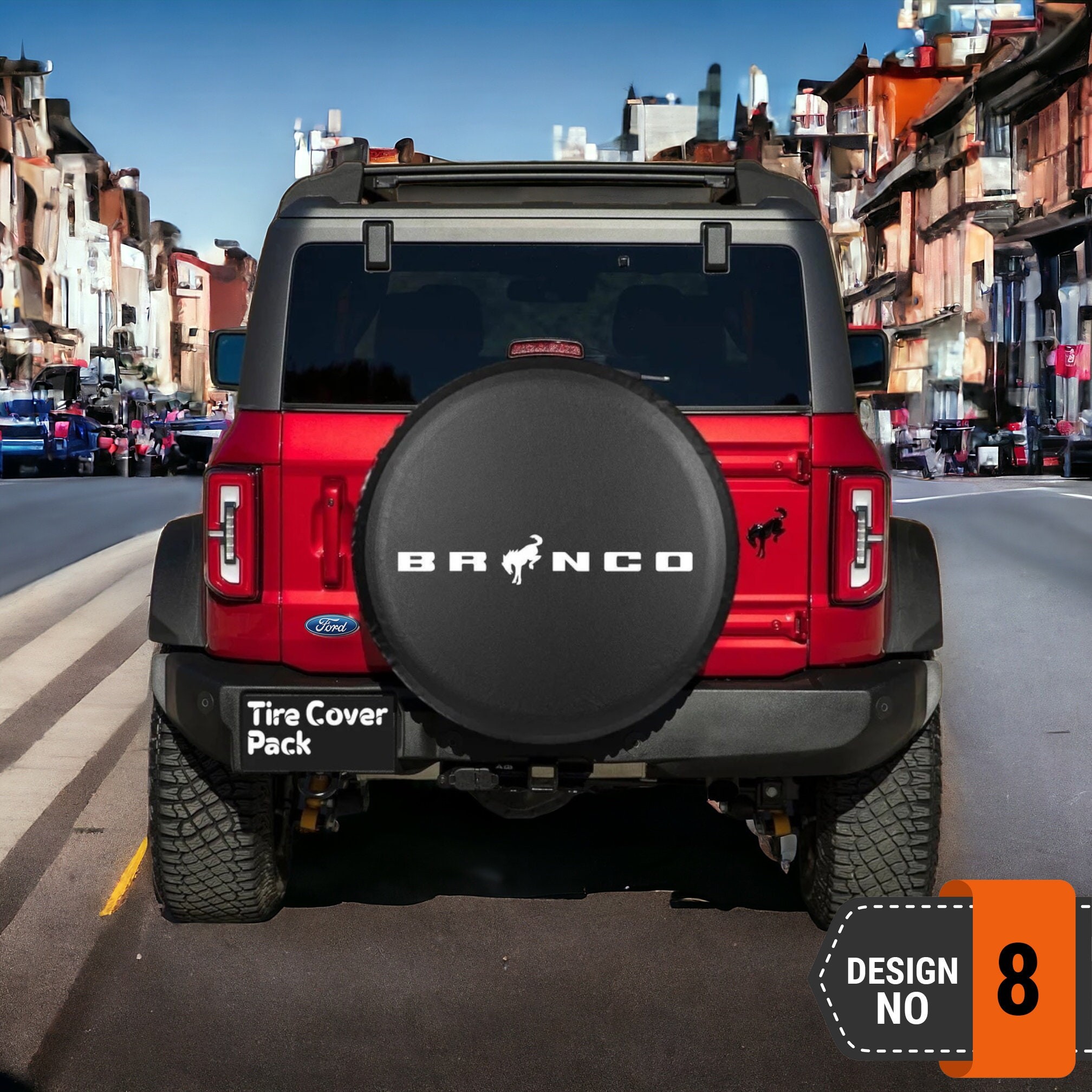 Ford Bronco Spare Tire Cover - 8th Style