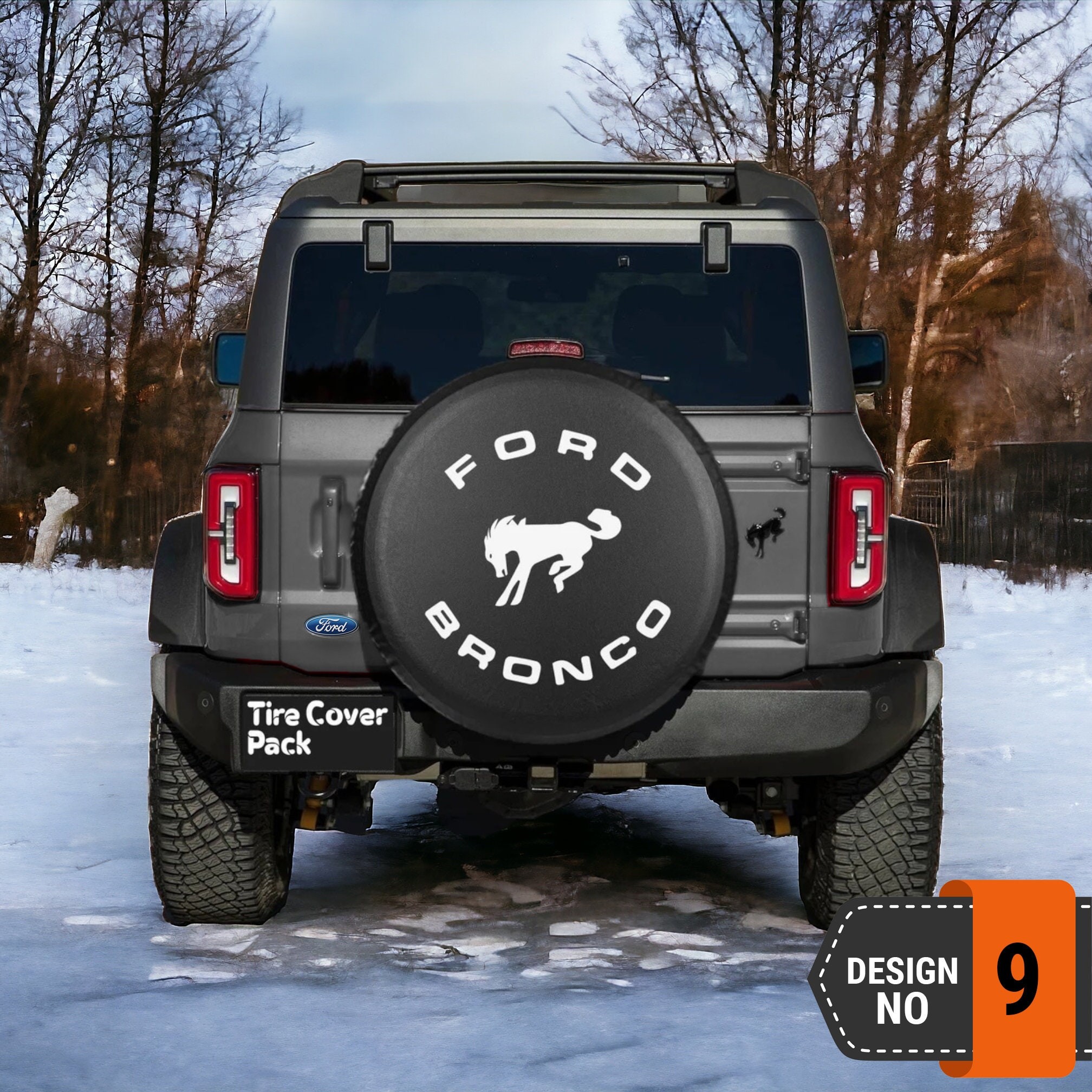 Ford Bronco Spare Tire Cover - 9th Style