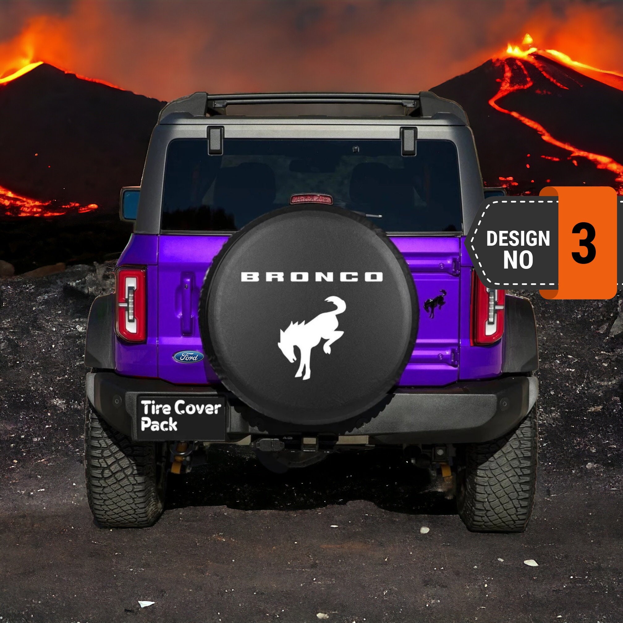 Ford Bronco Spare Tire Cover - 3rd Style
