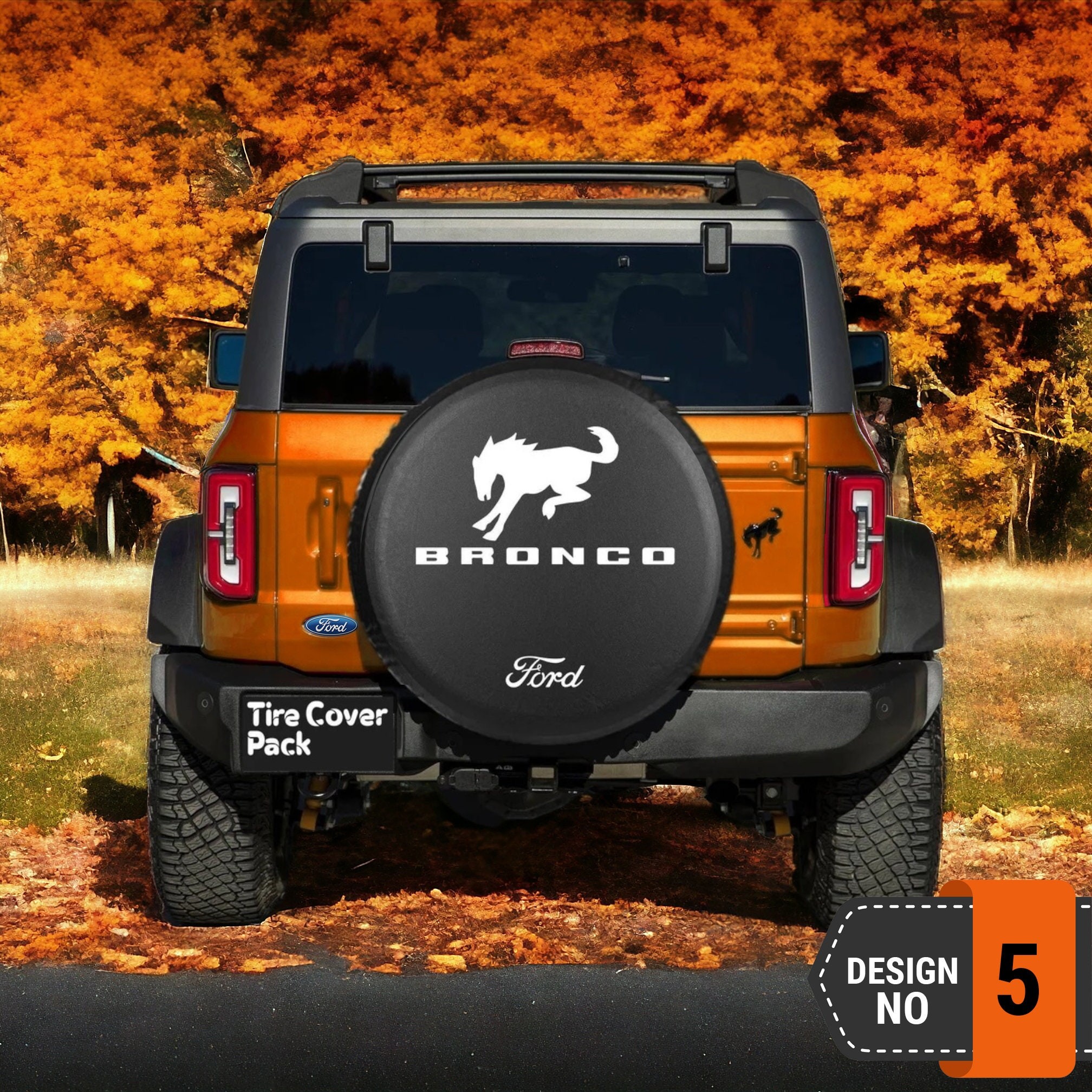 Ford Bronco Spare Tire Cover - 5th Style
