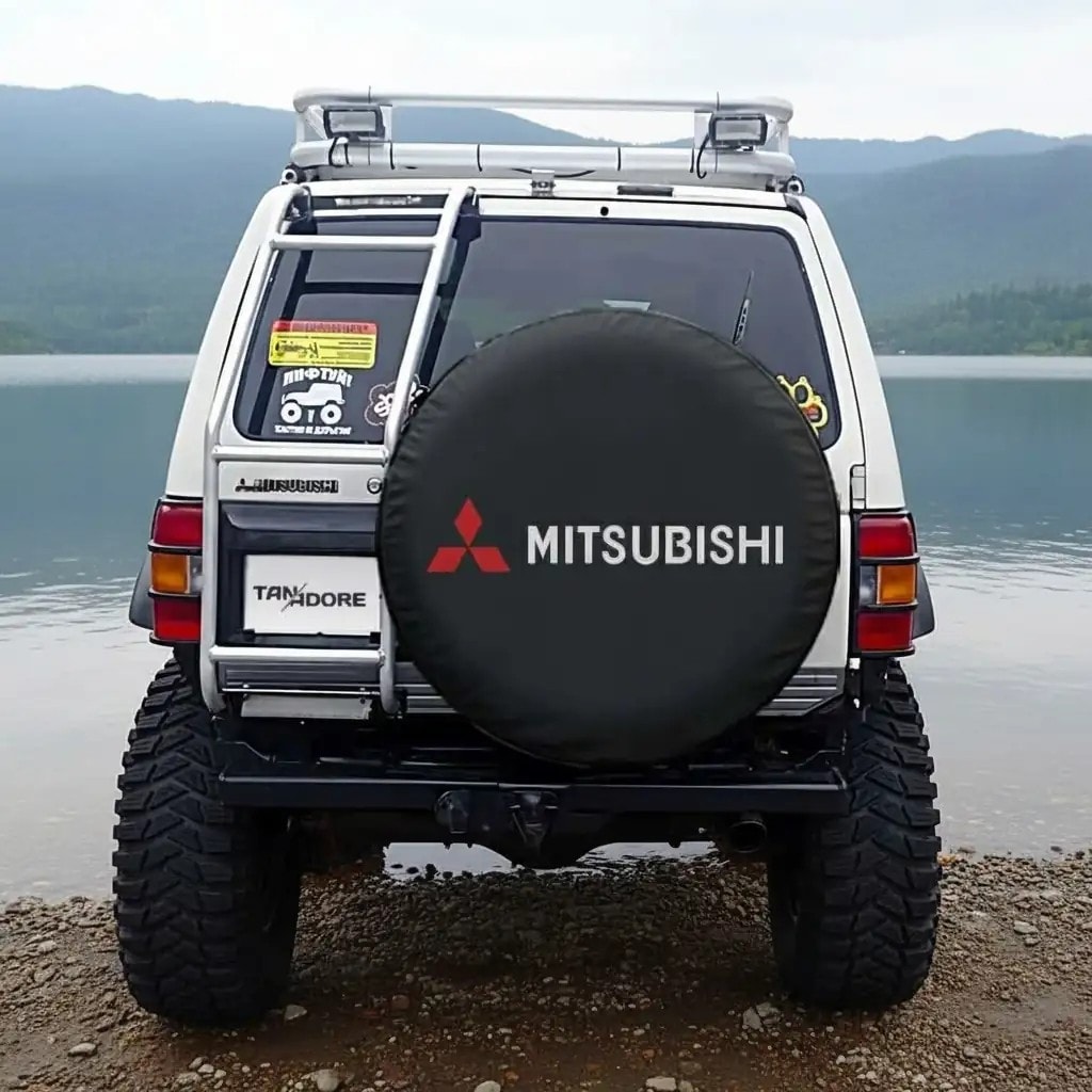 Mitsubishi Logo Spare Wheel Tire Cover