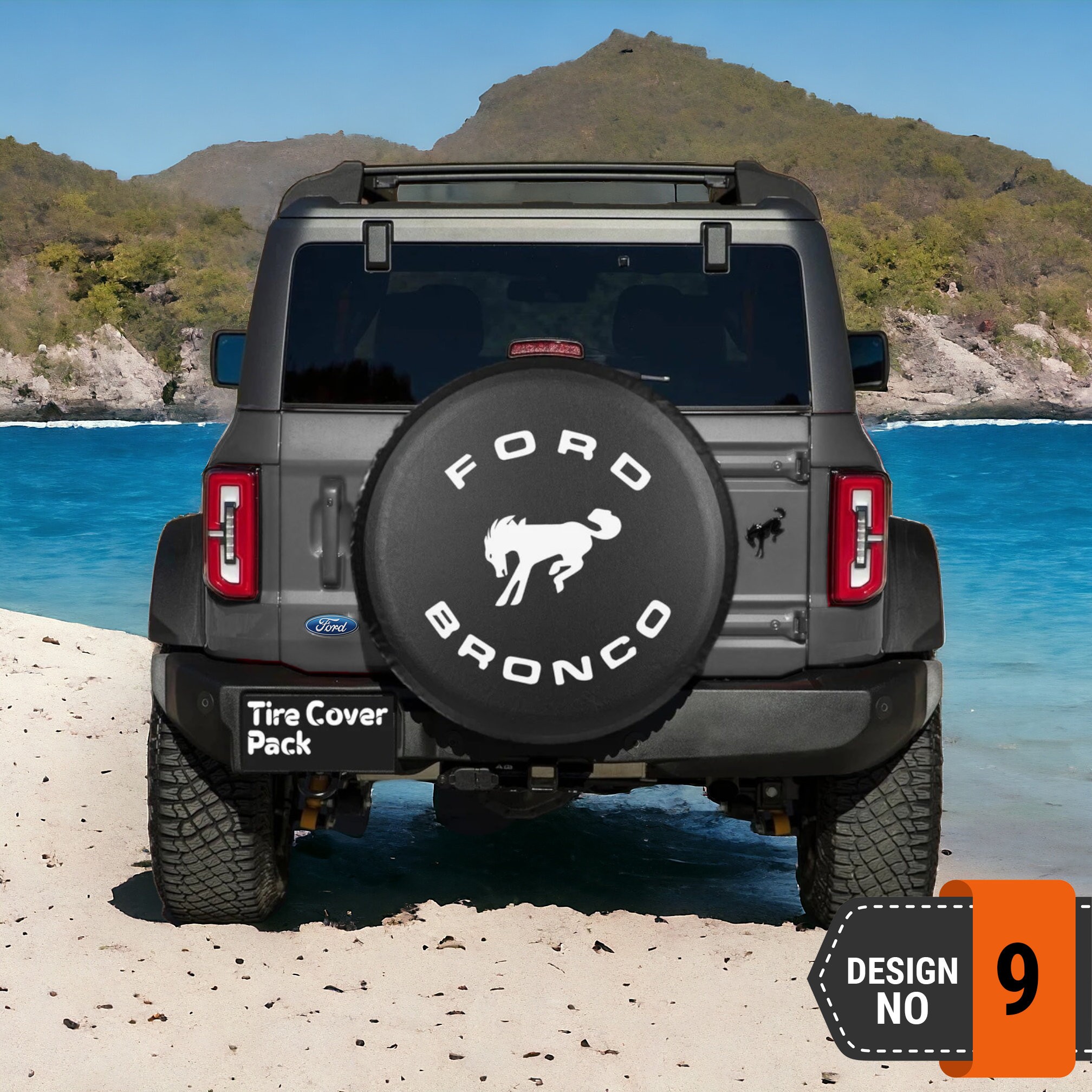 Ford Bronco Spare Tire Cover - 9th Style