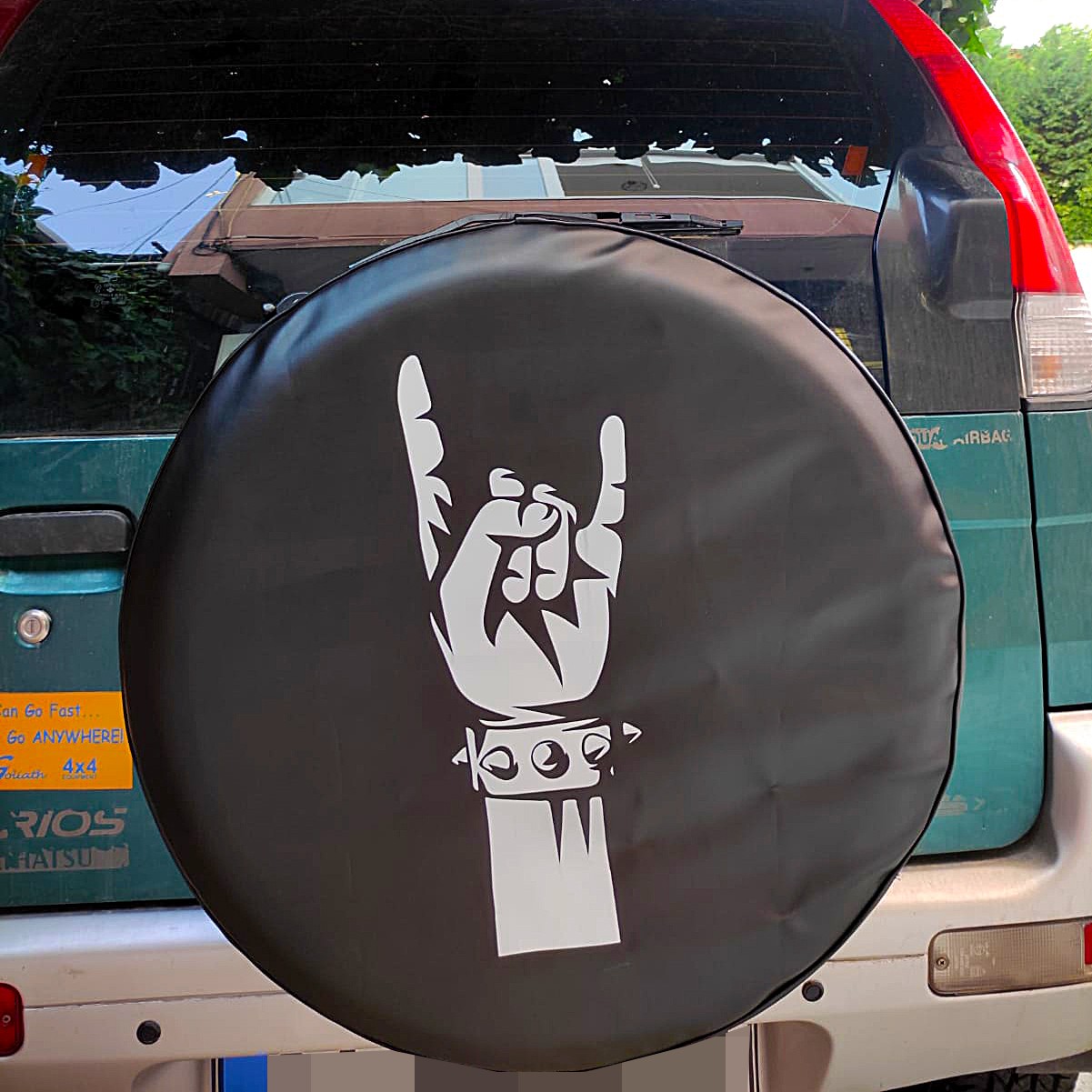 Rock Symbol Spare Wheel Tire Cover