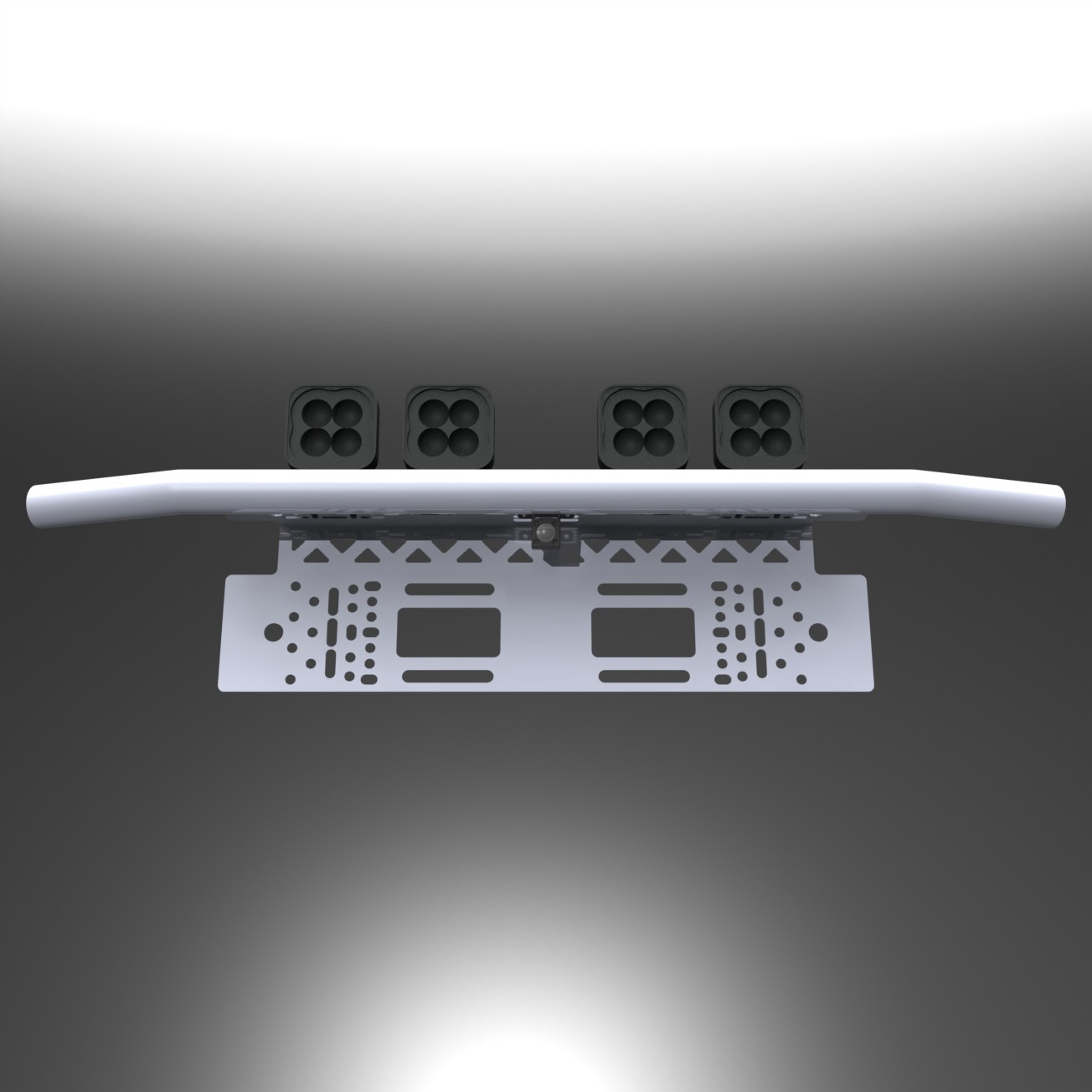 License Plate Led Fog Light Bar - Top Led Mounted