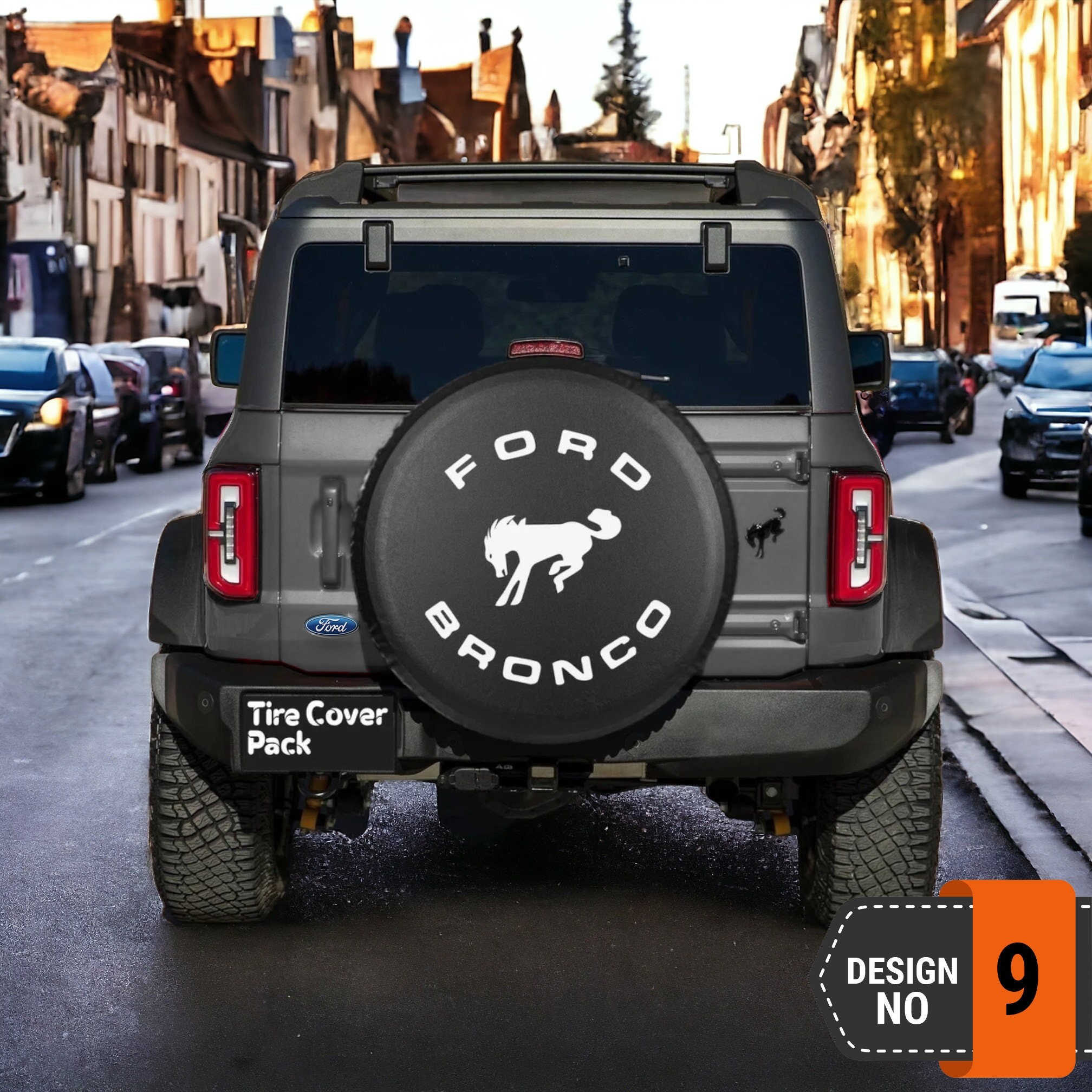 Ford Bronco Spare Tire Cover - 9th Style