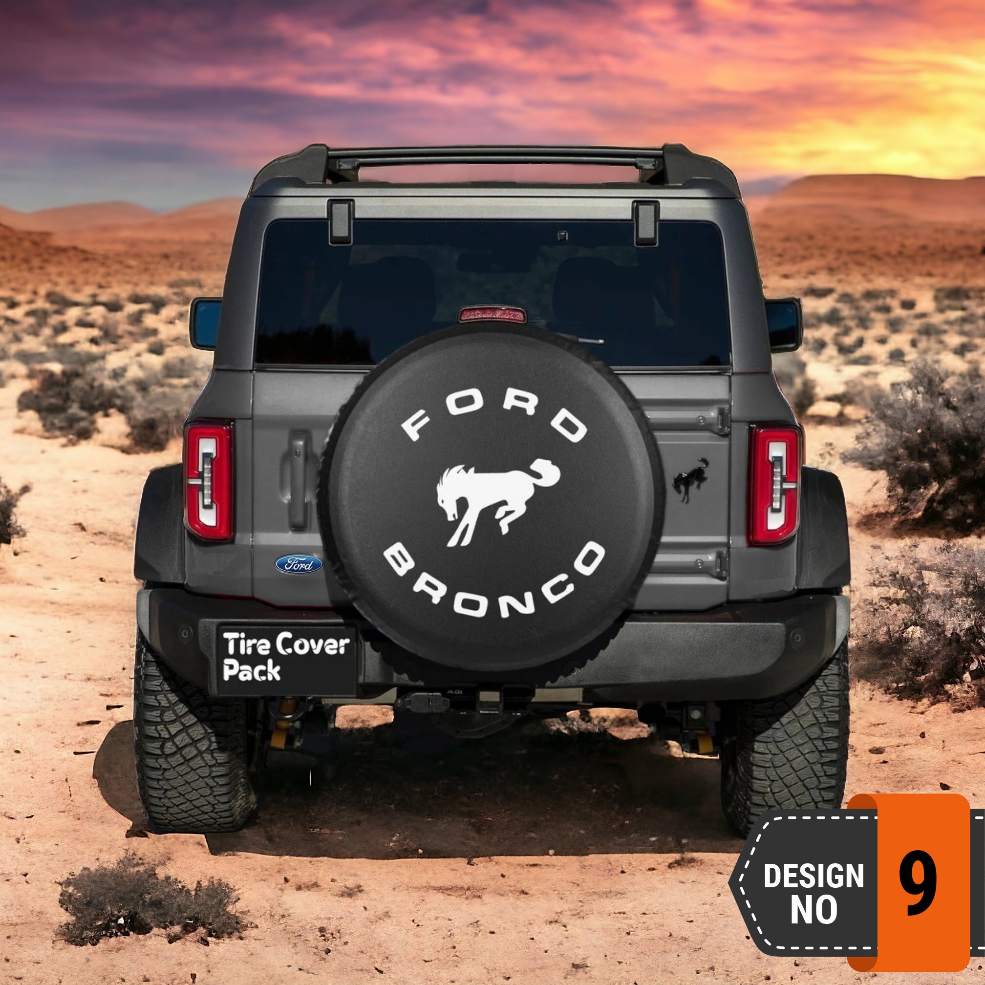 Ford Bronco Spare Tire Cover - 9th Style