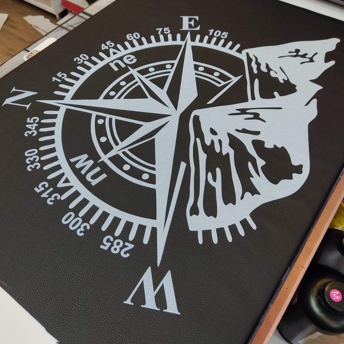 Compass Designed Spare Wheel Tire Cover