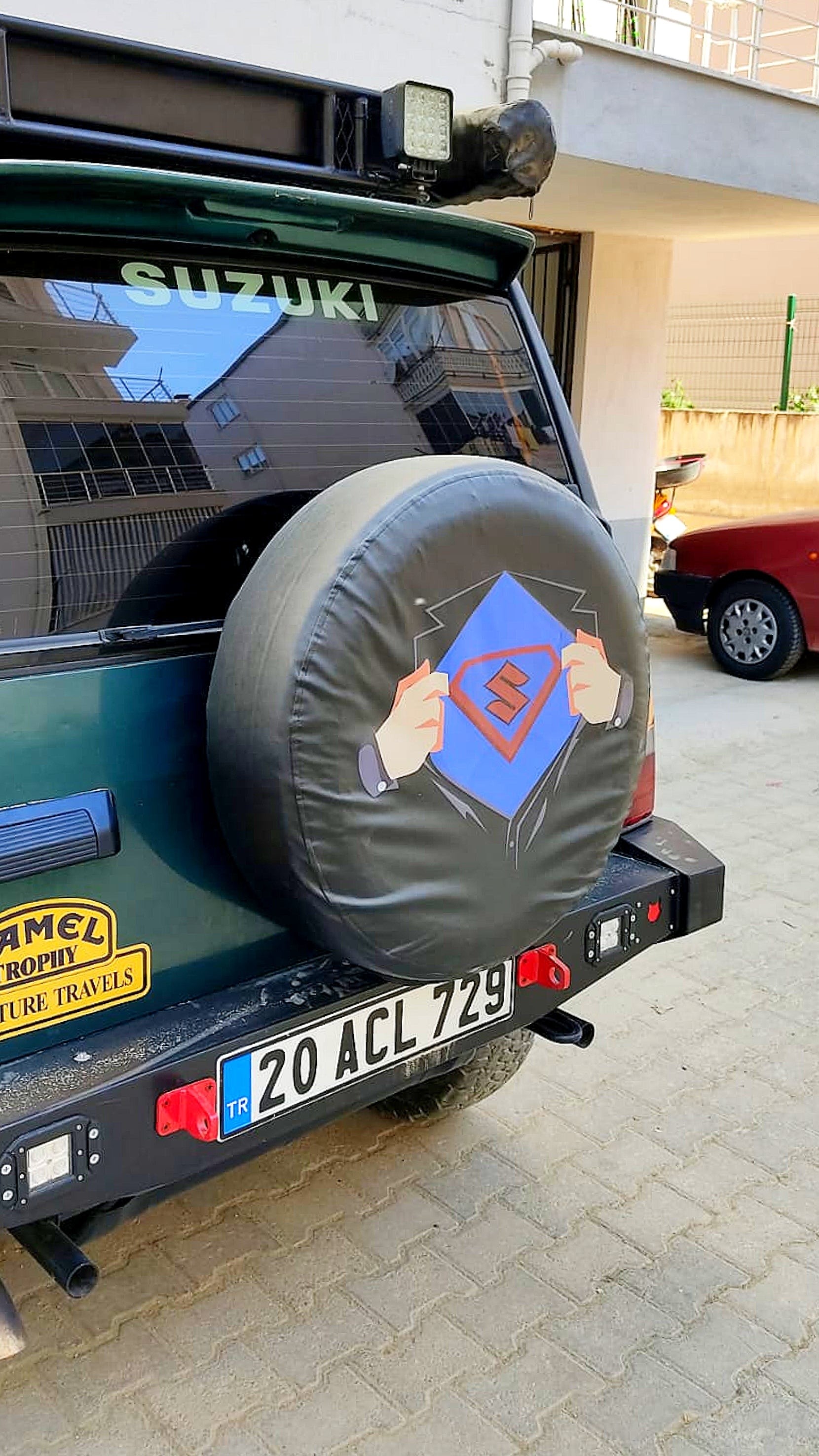 Supermen Suzuki Spare Wheel Tire Cover