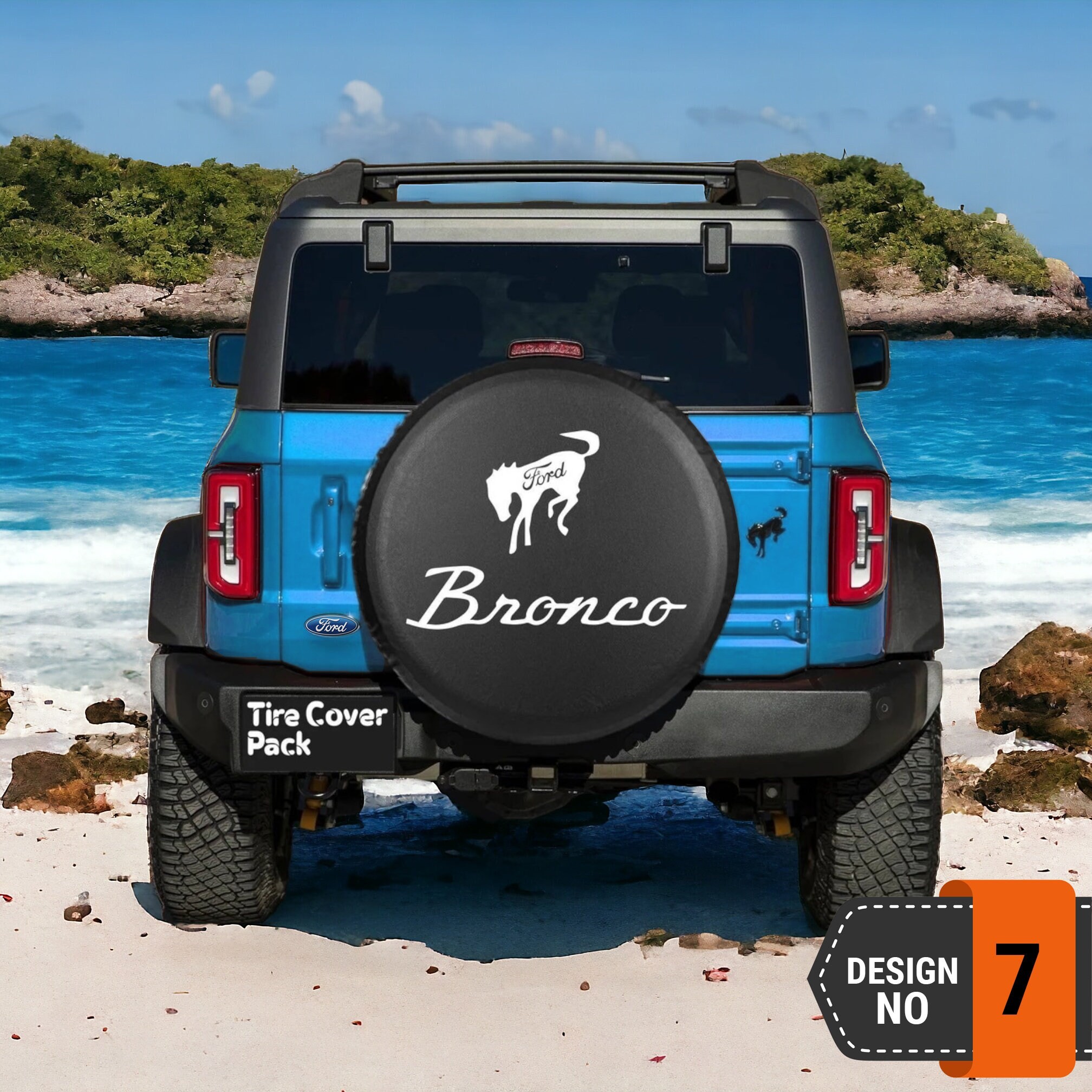 Ford Bronco Spare Tire Cover - 7th Style