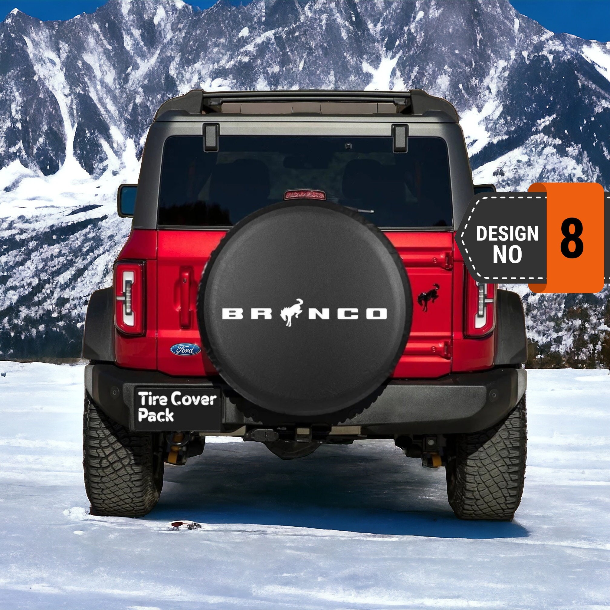 Ford Bronco Spare Tire Cover - 8th Style