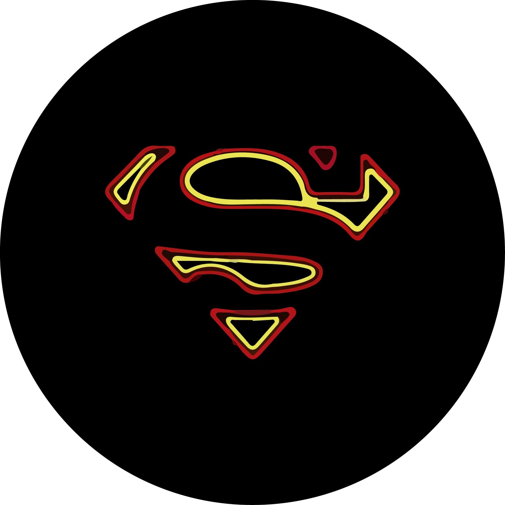 Süpermen Logolu Stepne Kılıfı - Renkli