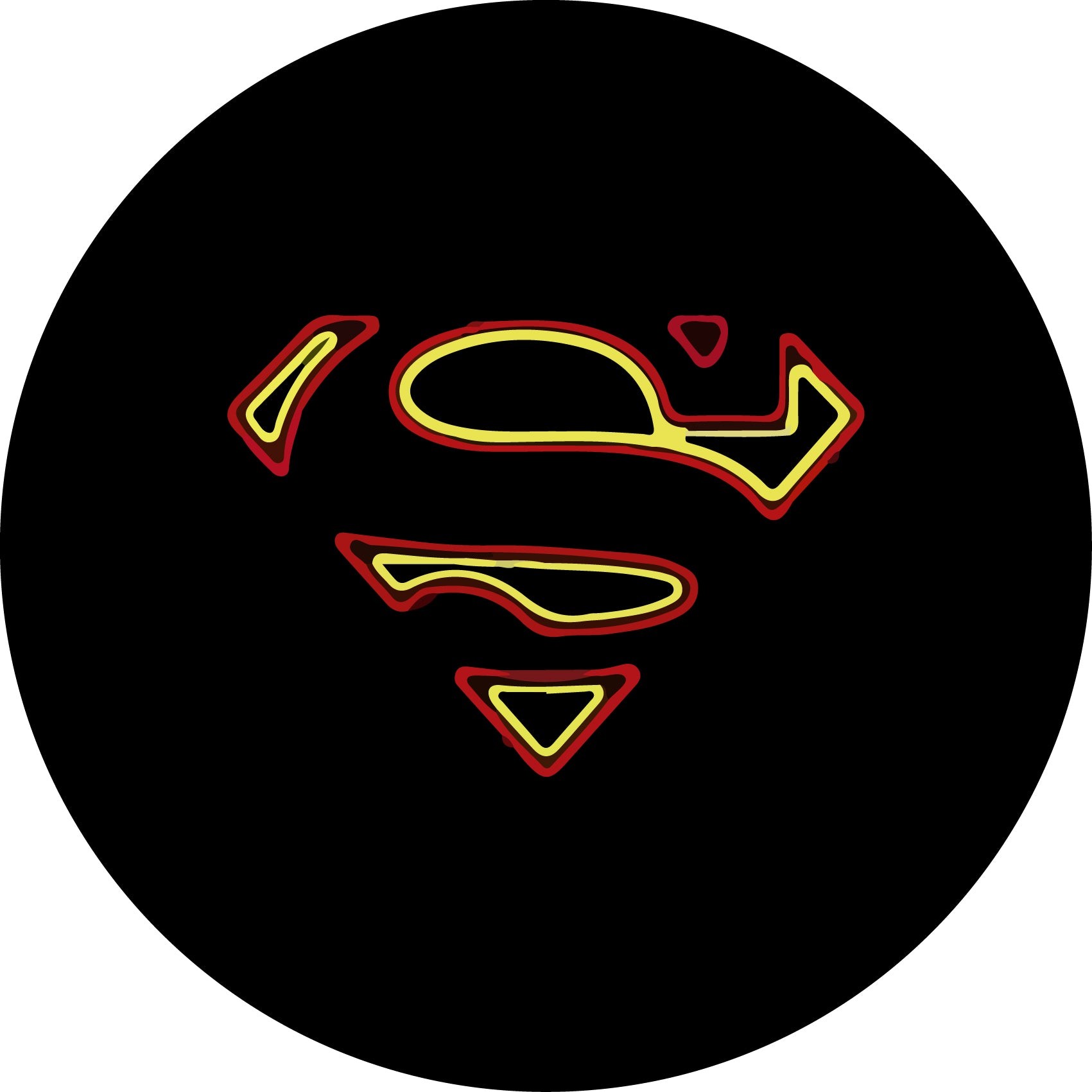 Supermen Logo Spare Wheel Tire Cover - Color