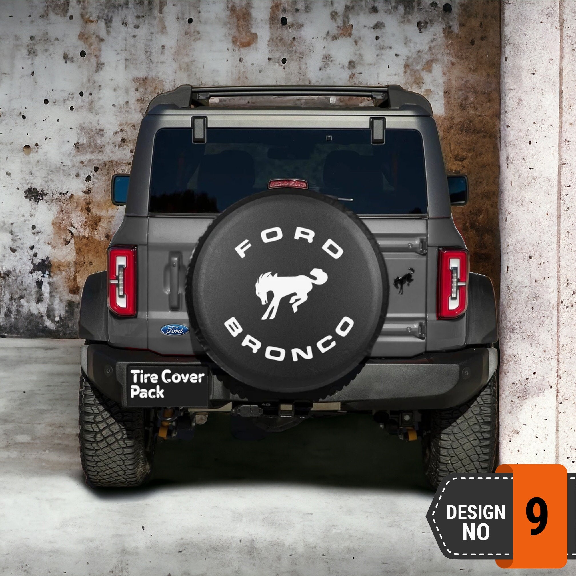 Ford Bronco Spare Tire Cover - 9th Style