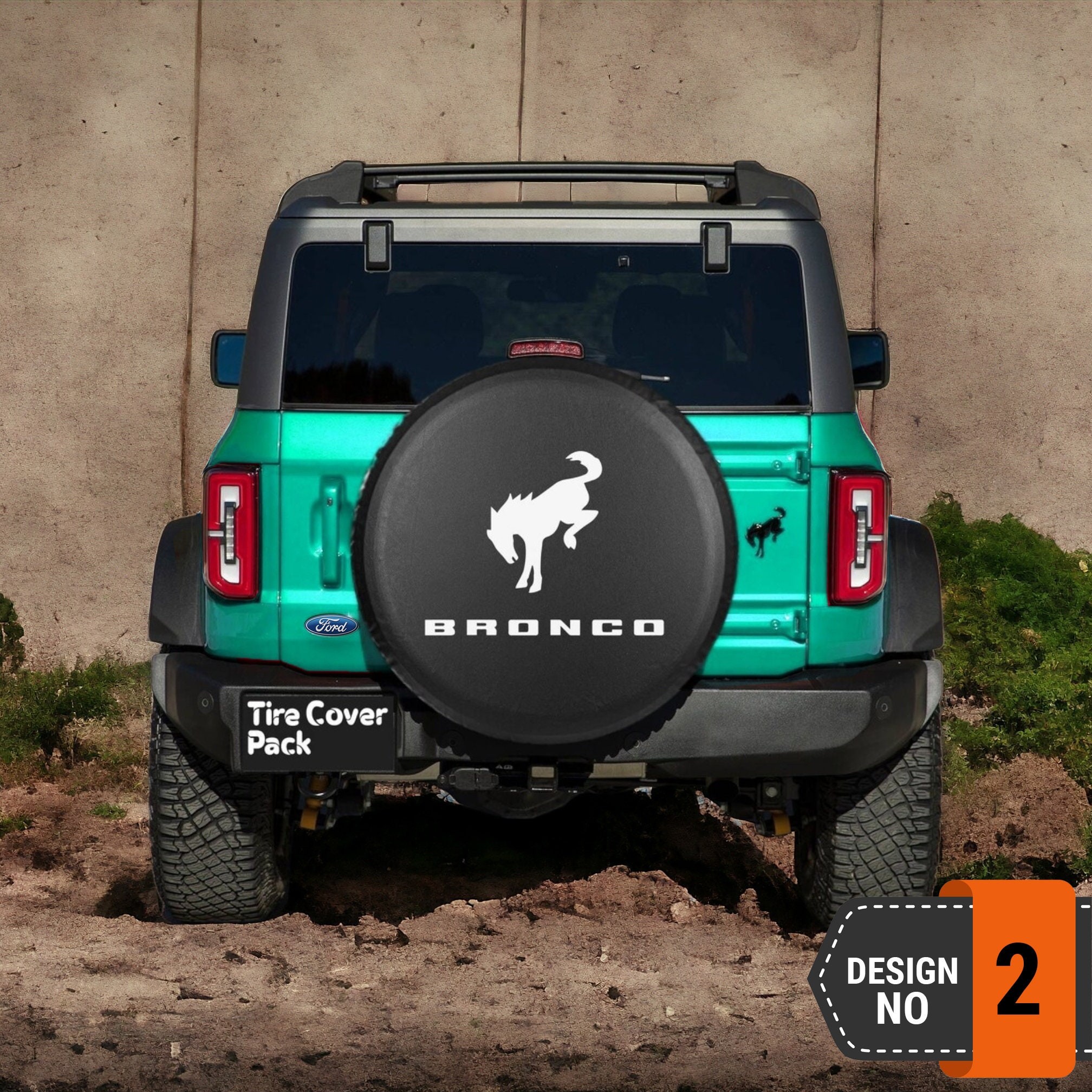 Ford Bronco Spare Tire Cover - 2nd Style