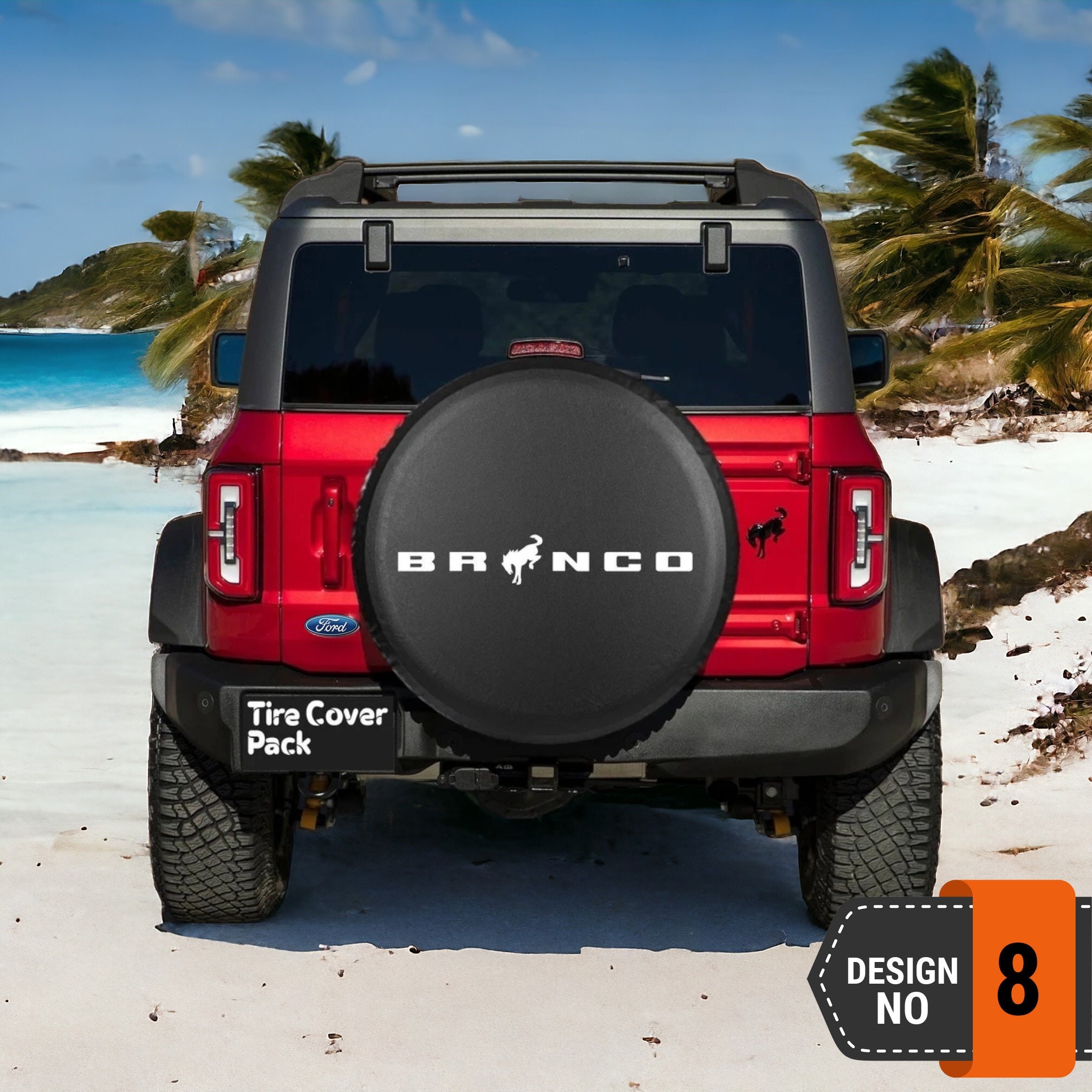 Ford Bronco Spare Tire Cover - 8th Style