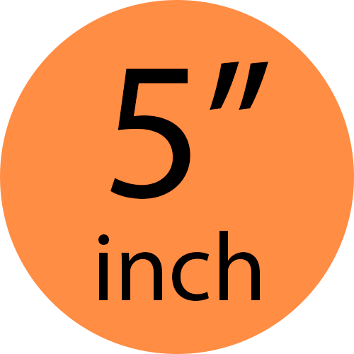 5" 12.7cm