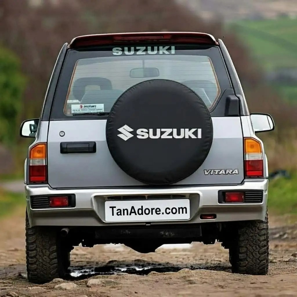 Suzuki White Logo Spare Wheel Tire Cover