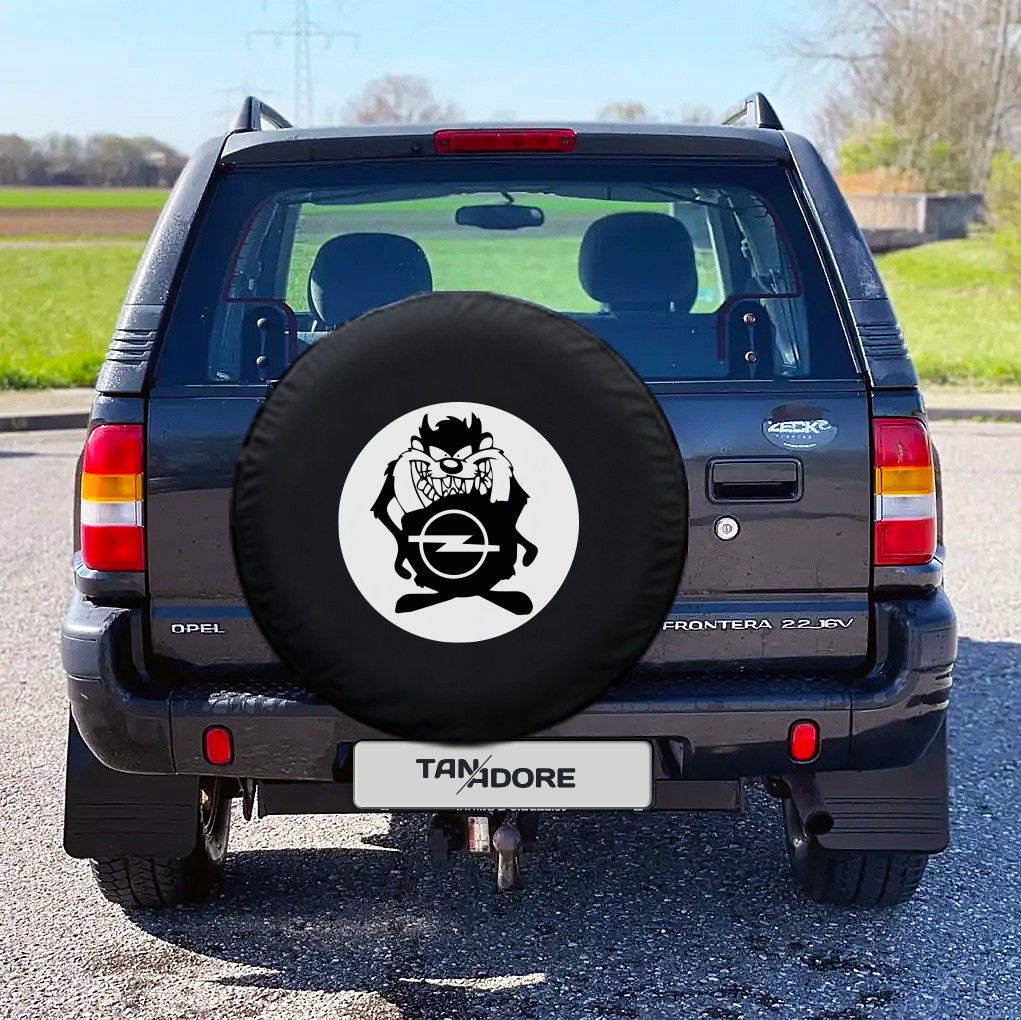 Tasmanian Devil Opel Logo Spare Wheel Tire Cover