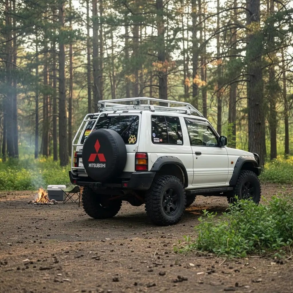 Чехол на запасное колесо с логотипом Mitsubishi