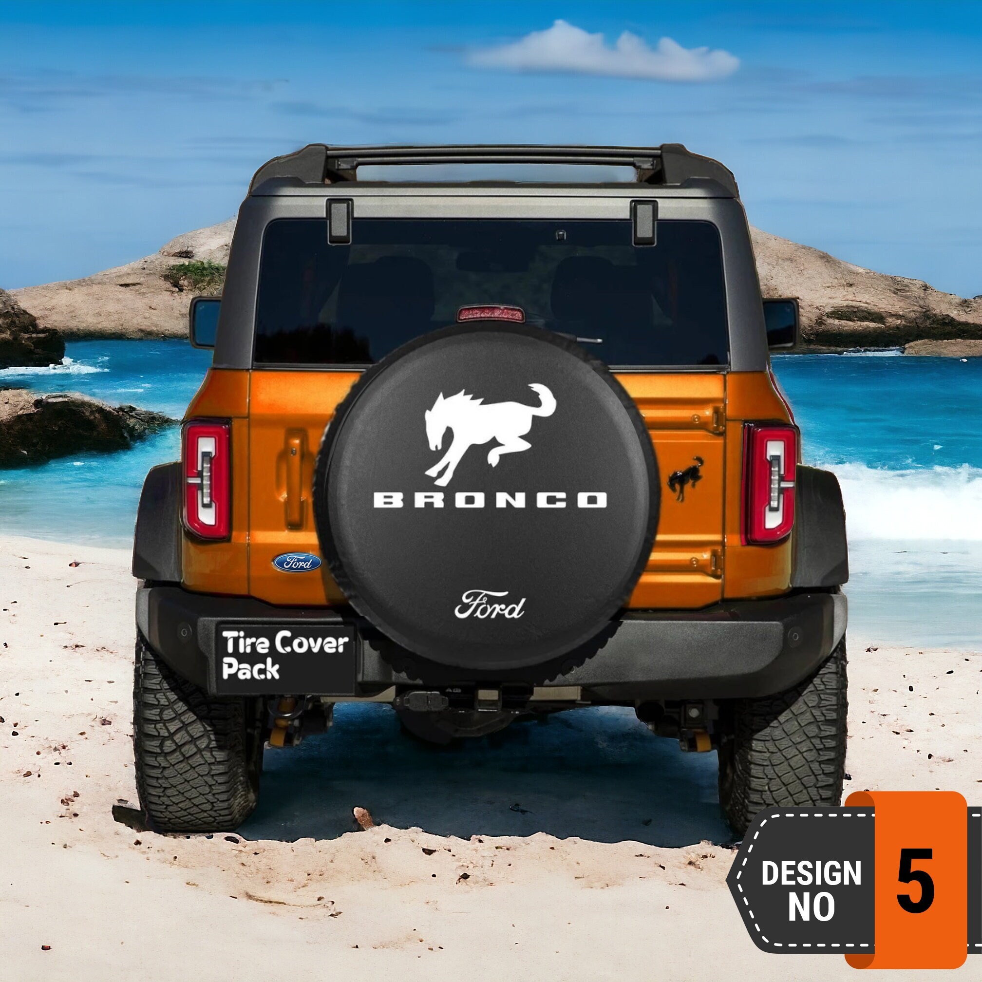 Ford Bronco Spare Tire Cover - 5th Style