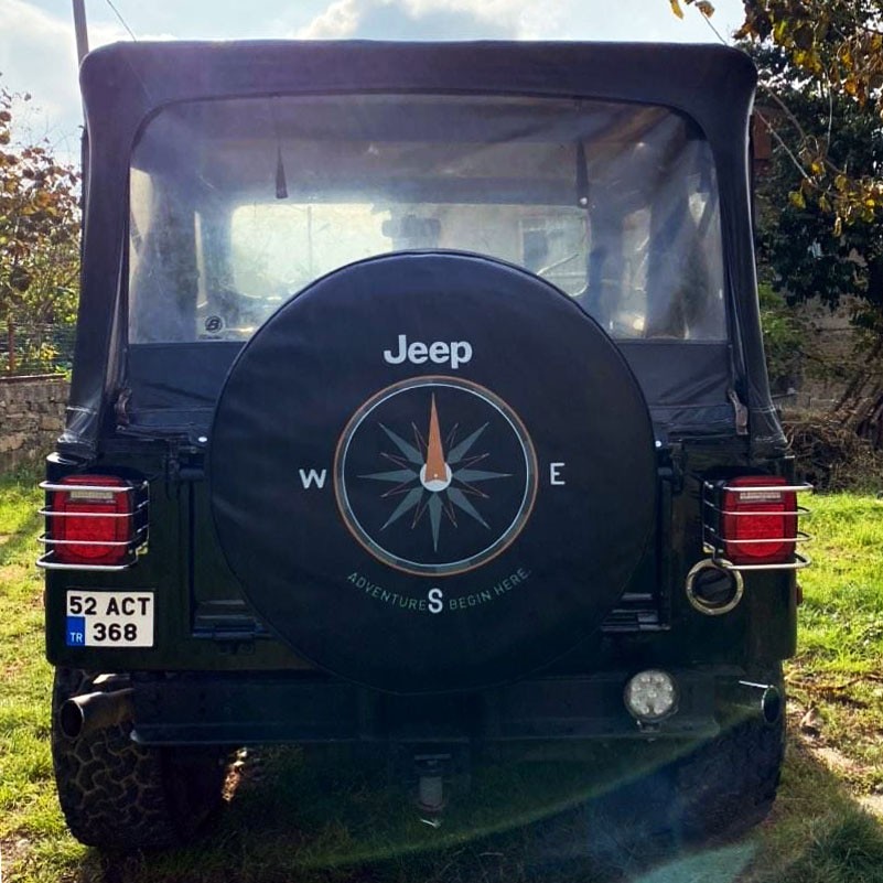 Jeep Pusula Tasarımlı Stepne Kılıfı