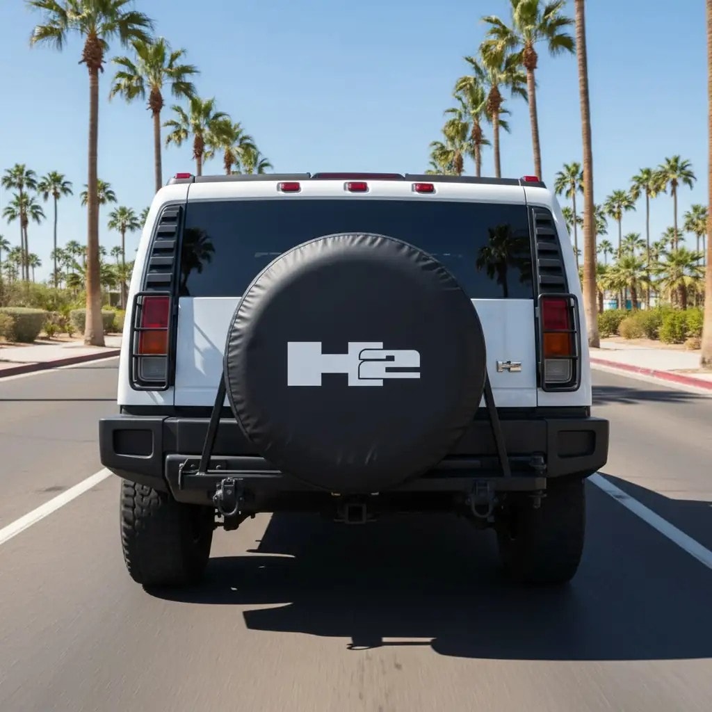 Hummer H2 Logo Spare Wheel Tire Cover