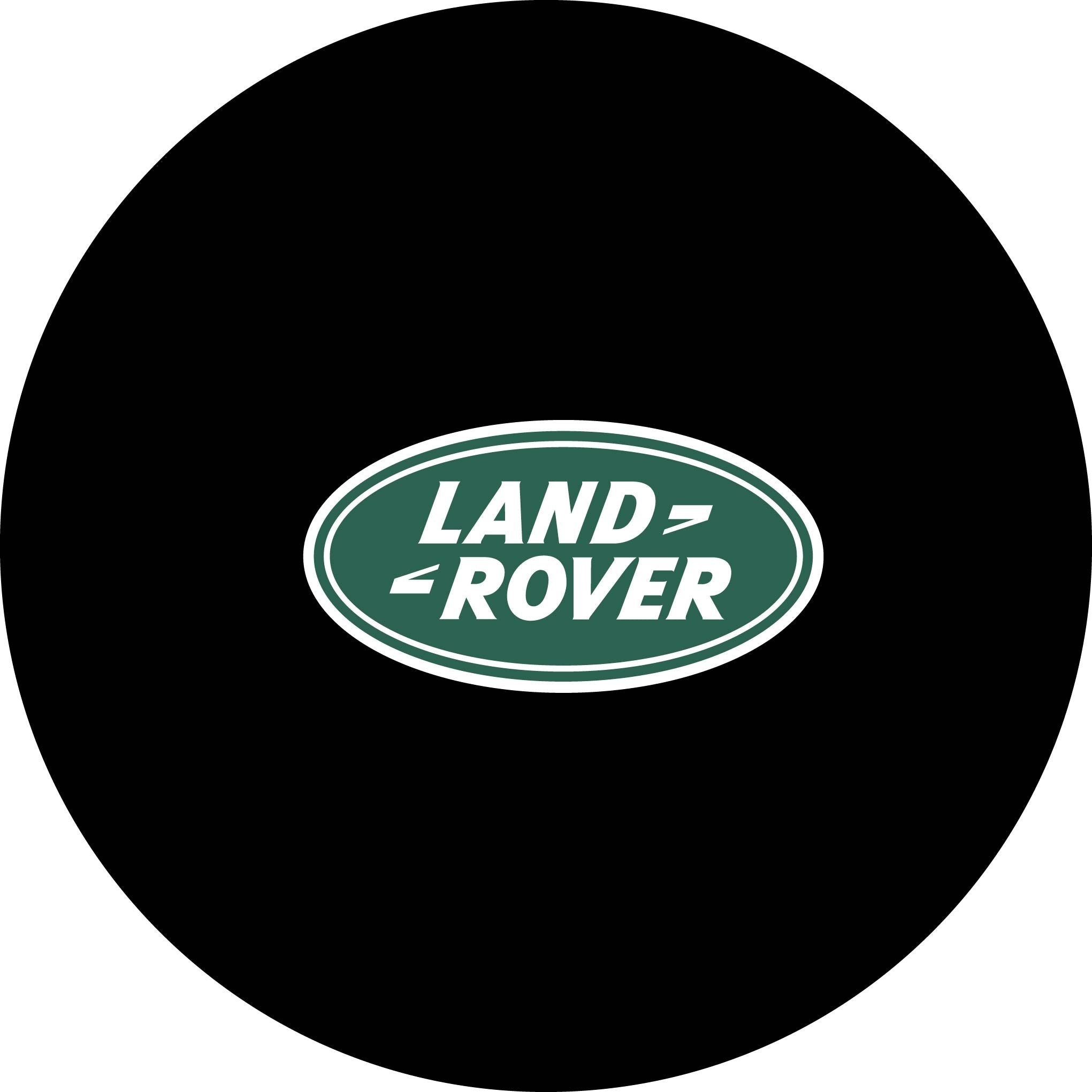 Зеленый чехол на запасное колесо с логотипом Land Rover