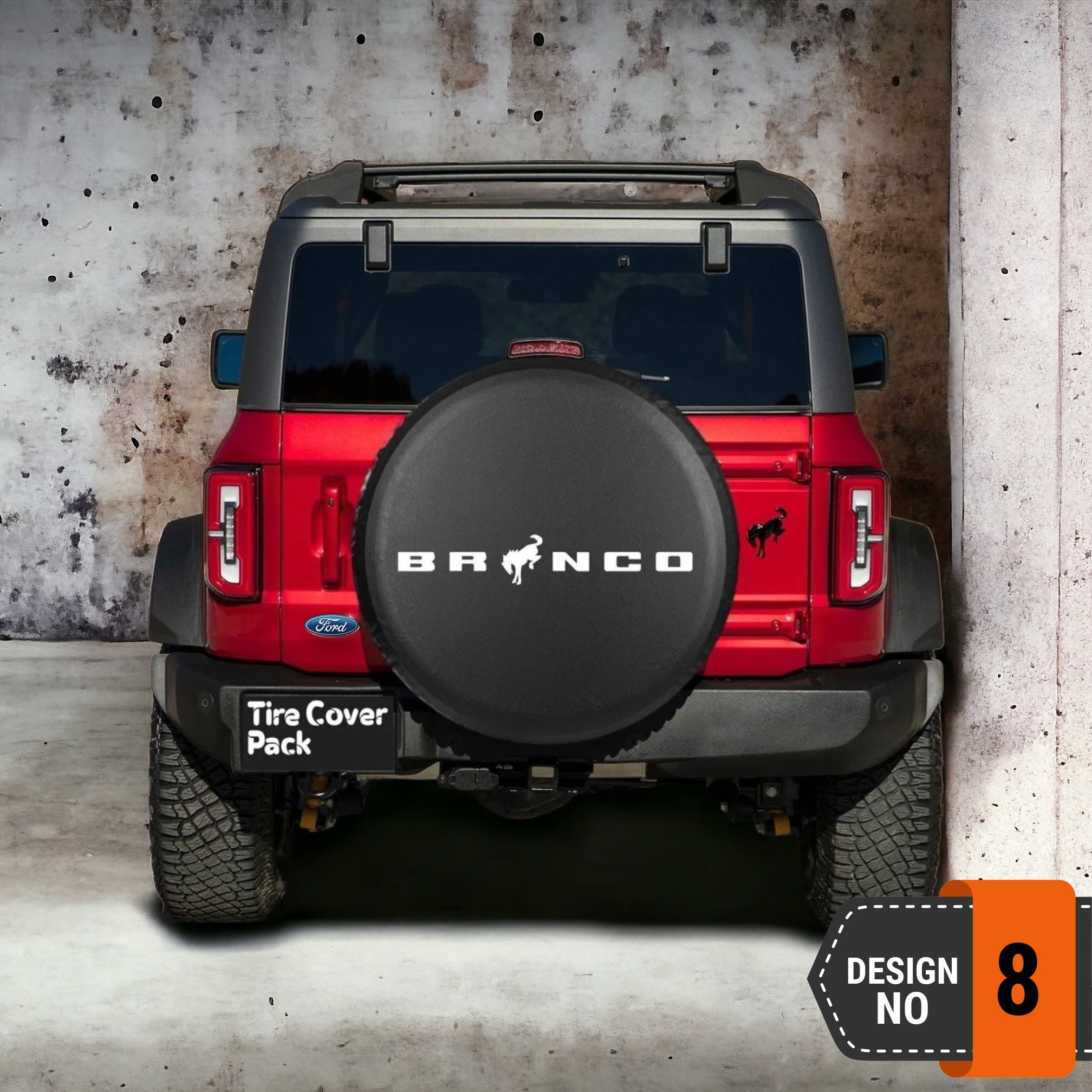 Ford Bronco Spare Tire Cover - 8th Style