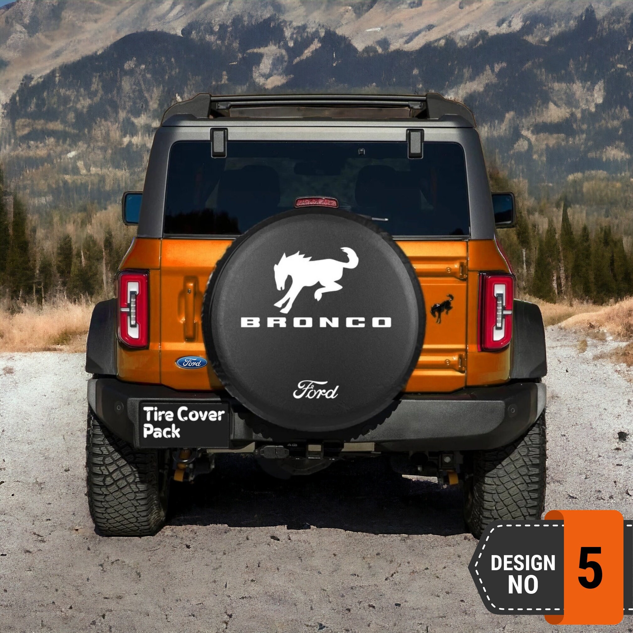 Ford Bronco Spare Tire Cover - 5th Style