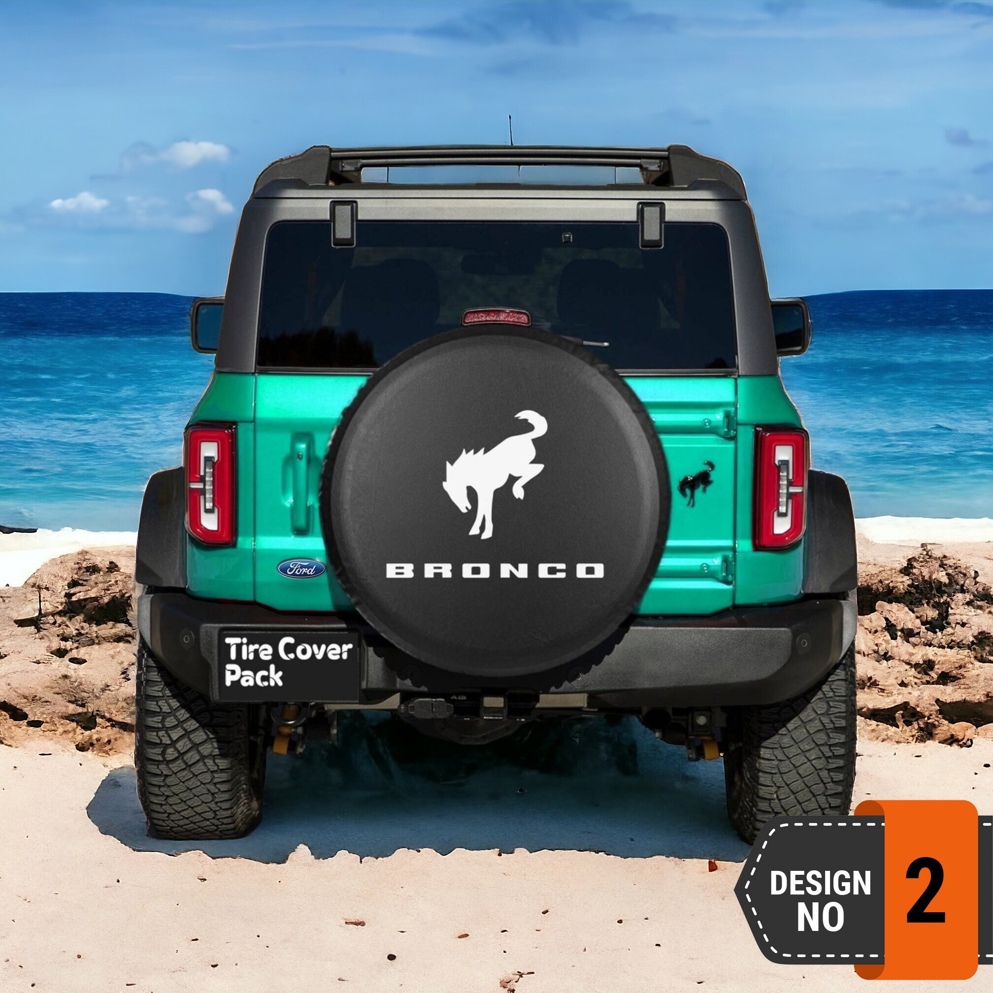 Ford Bronco Spare Tire Cover - 2nd Style