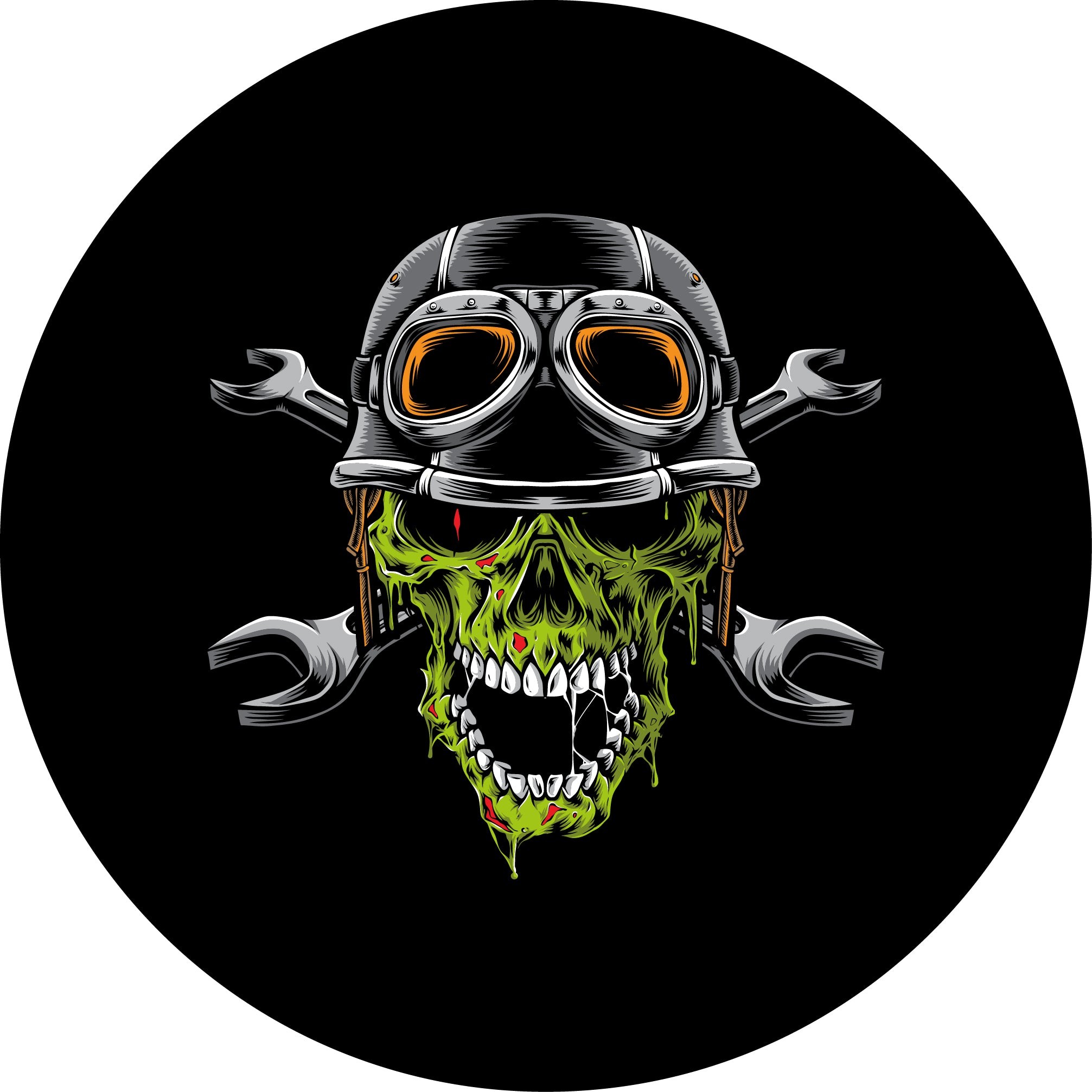 Biker Zombi Spare Wheel Tire Cover