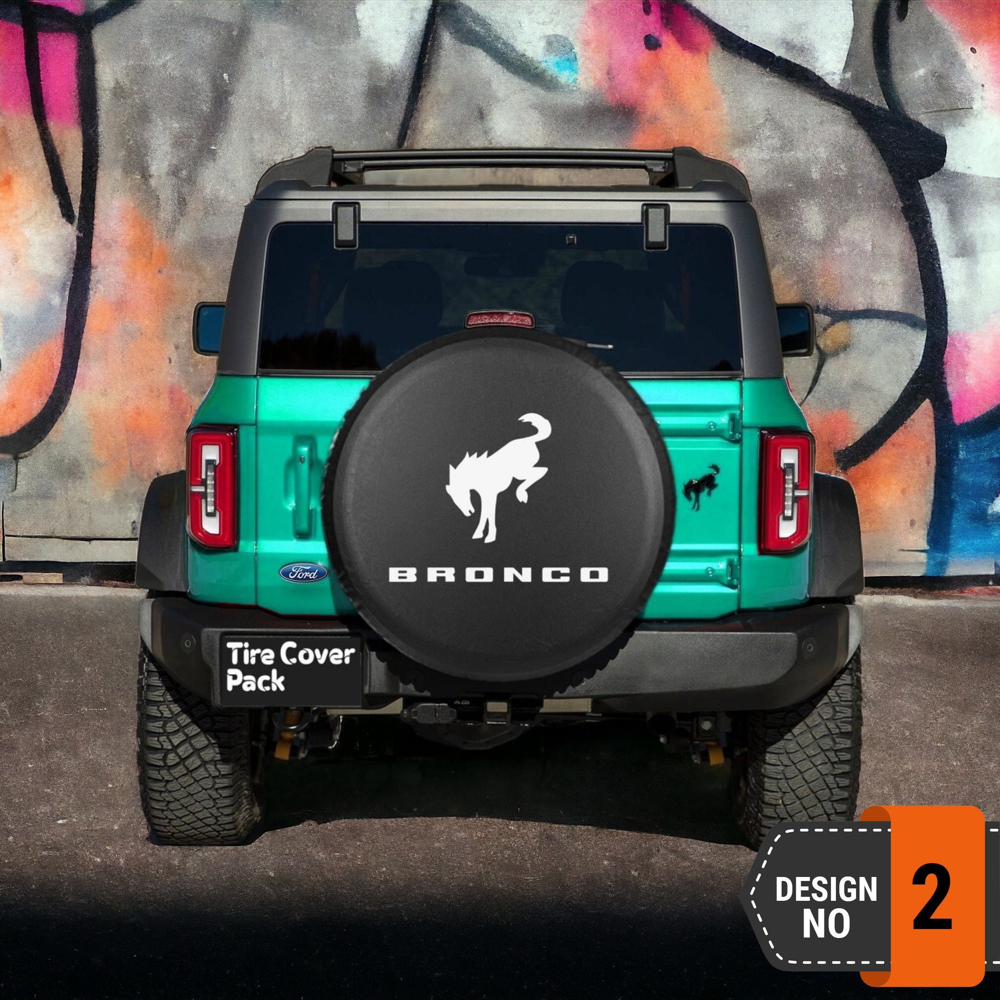 Ford Bronco Spare Tire Cover - 2nd Style
