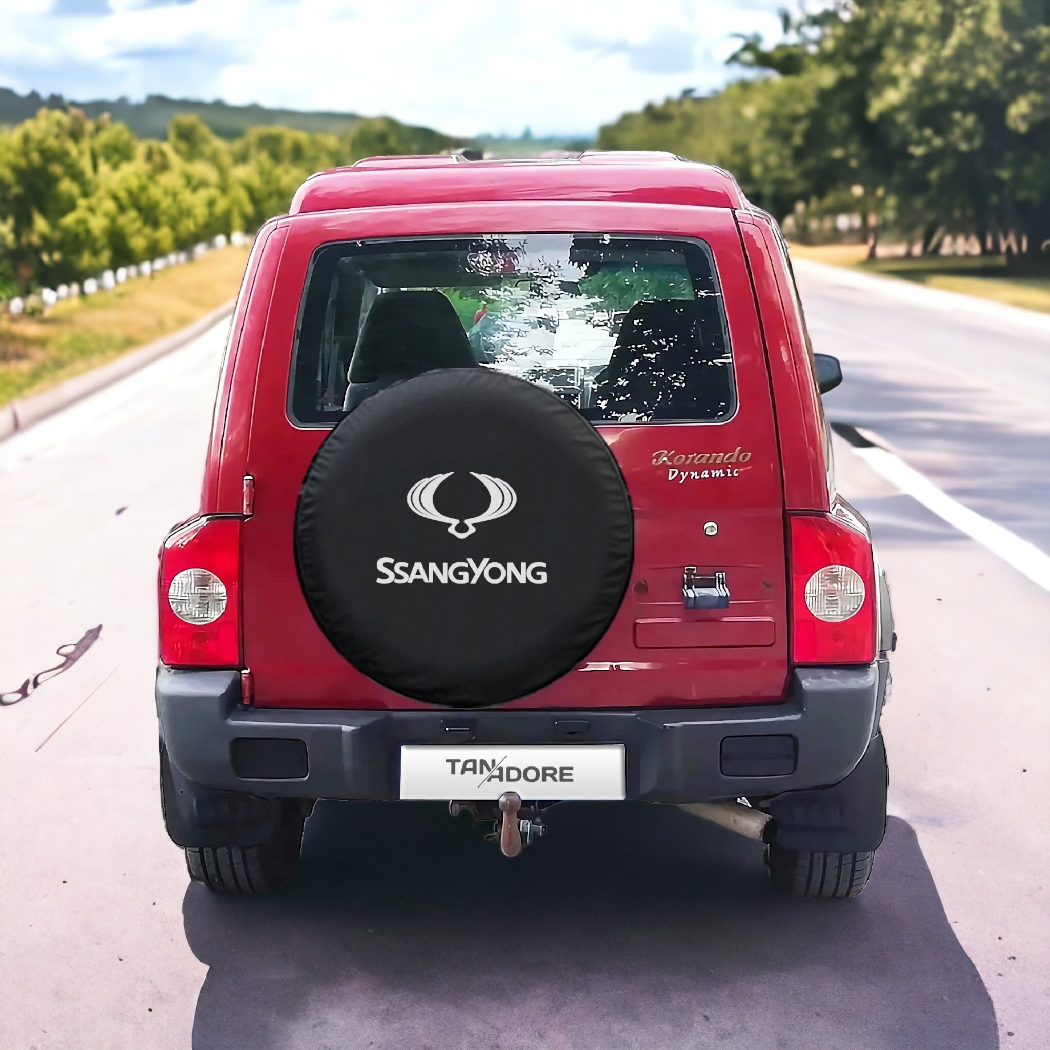 SsangYong Logo Spare Wheel Tire Cover