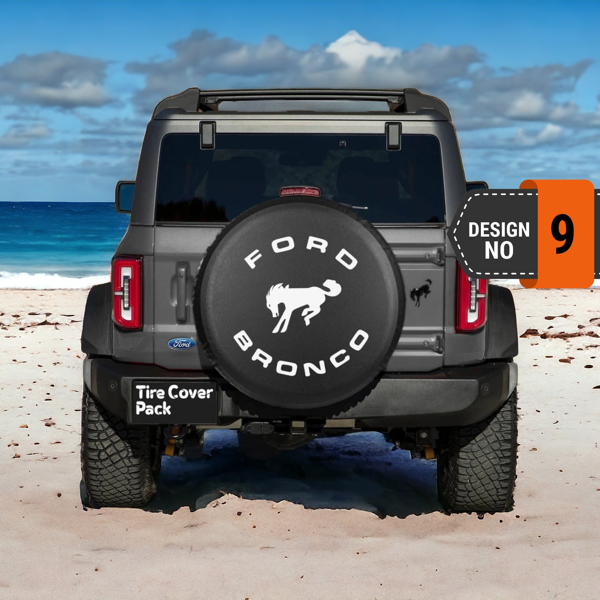 Ford Bronco Spare Tire Cover - 9th Style