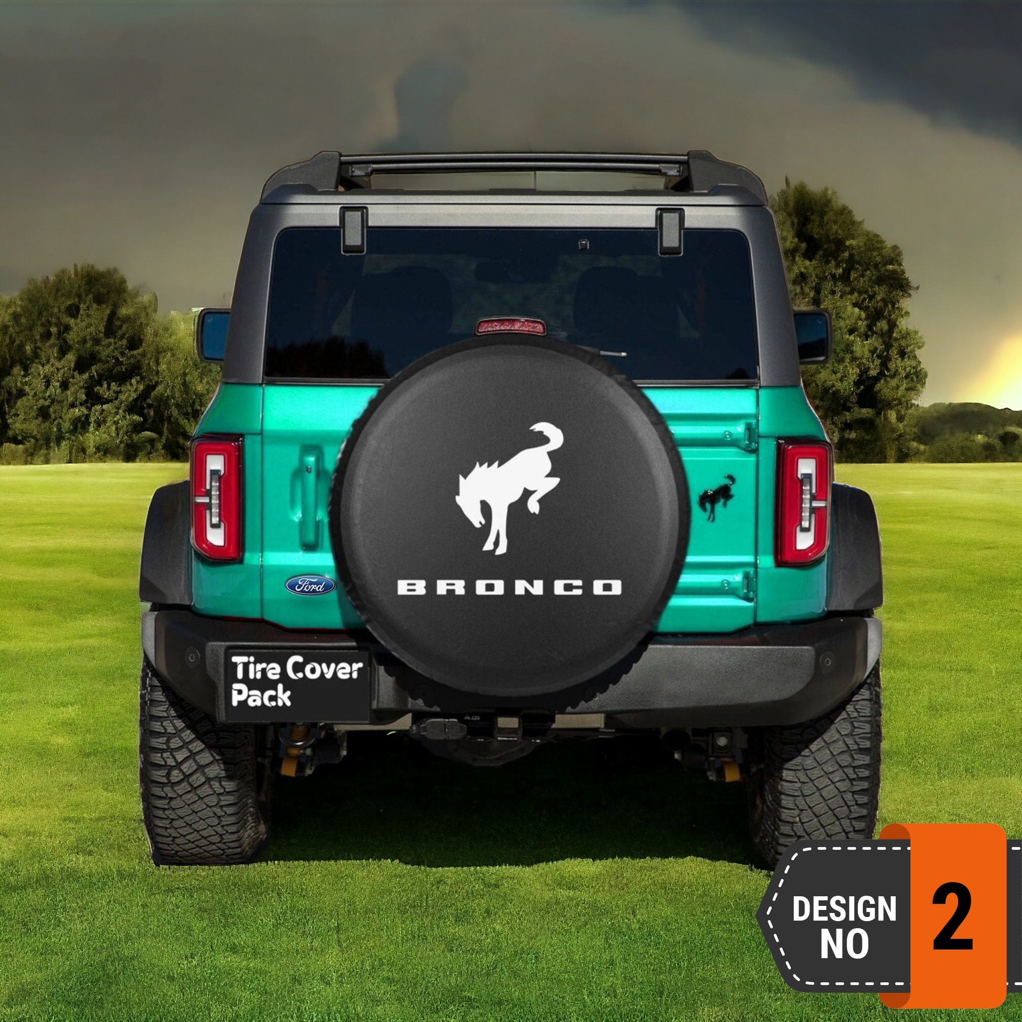Ford Bronco Spare Tire Cover - 2nd Style