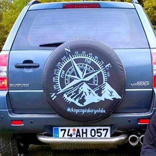 Compass Designed Spare Wheel Tire Cover