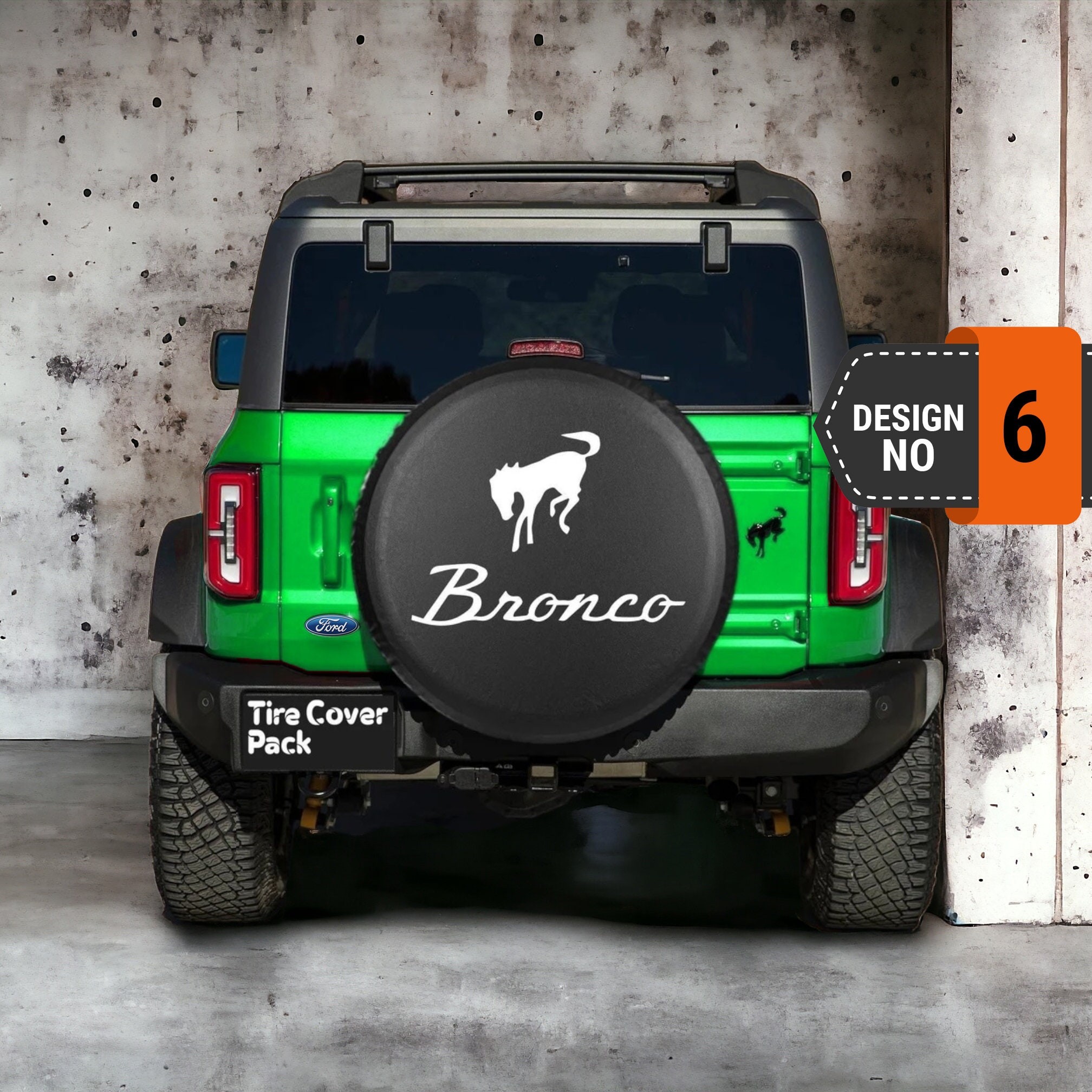 Ford Bronco Spare Tire Cover - 6th Style