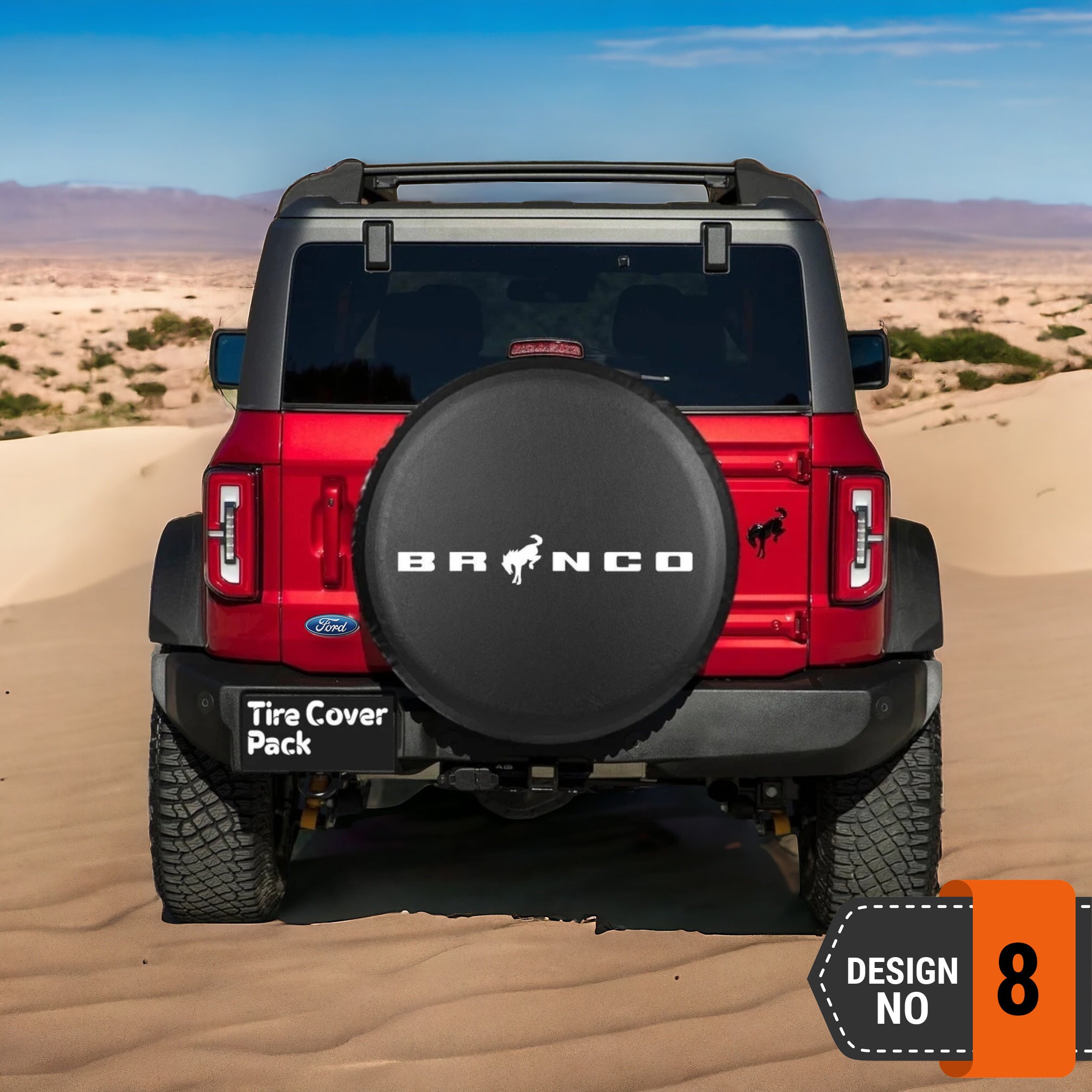 Ford Bronco Spare Tire Cover - 8th Style