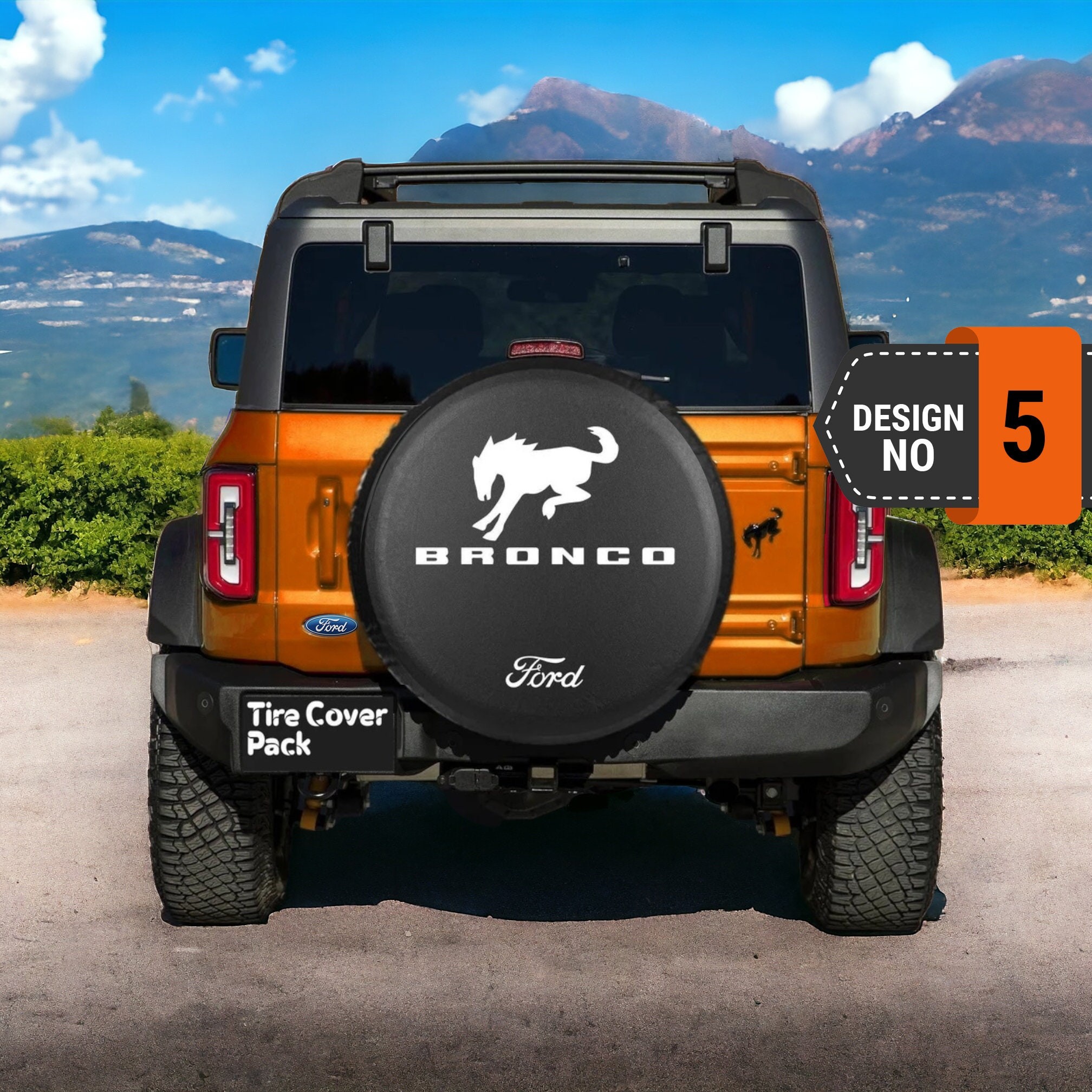 Ford Bronco Spare Tire Cover - 5th Style