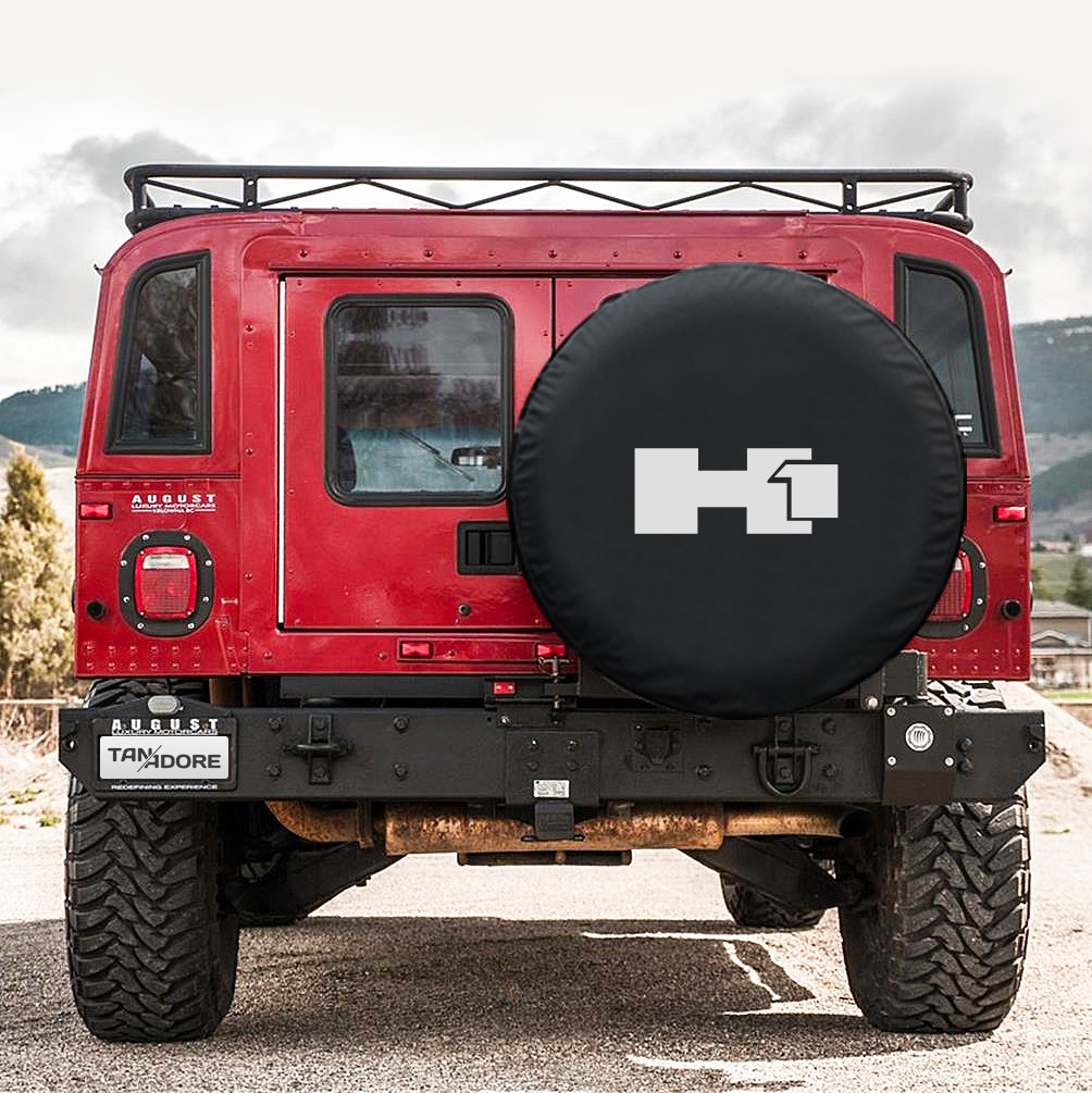 Чехол на запасное колесо с логотипом Hummer H1