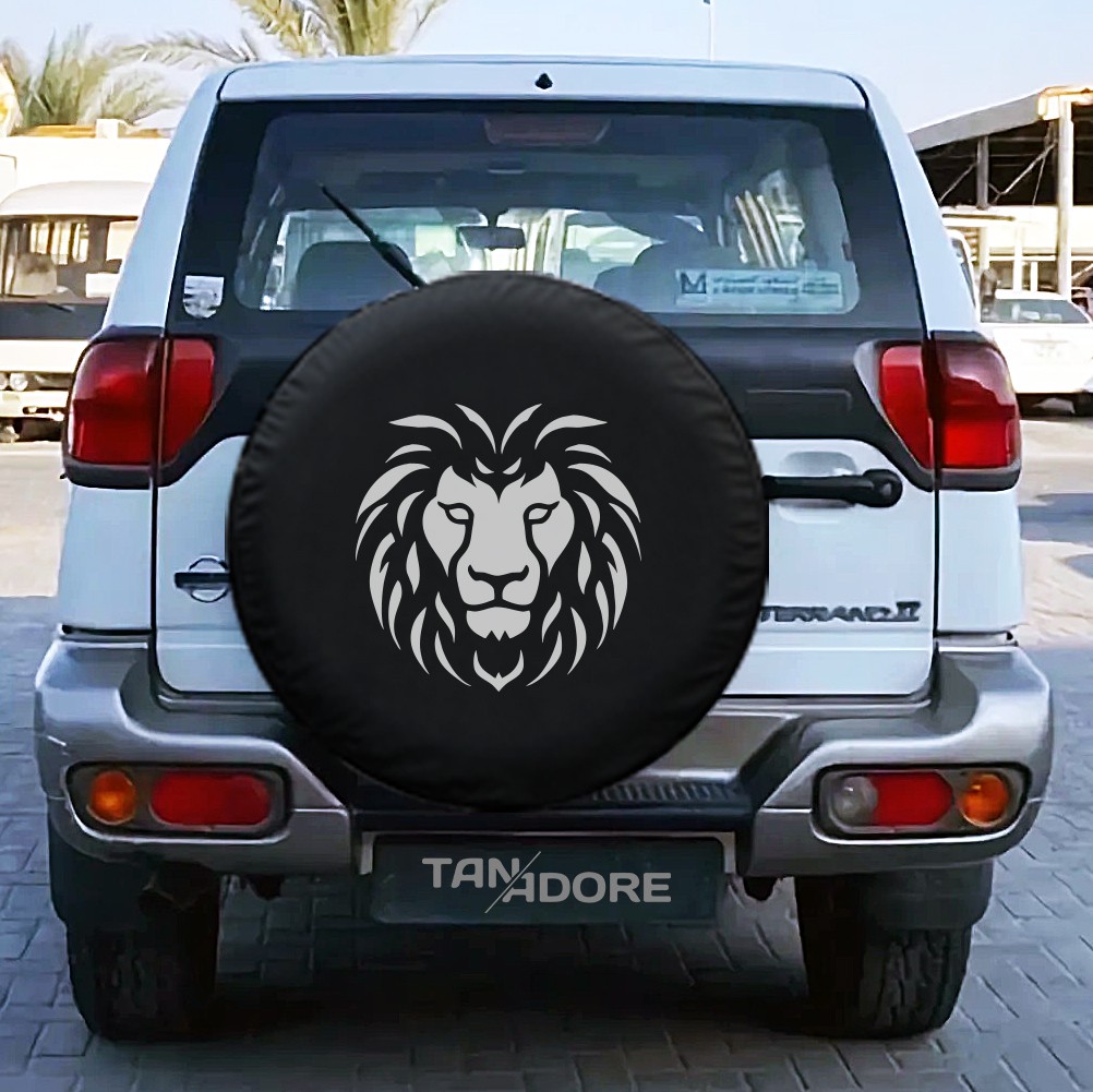 Lion Printed Spare Wheel Tire Cover