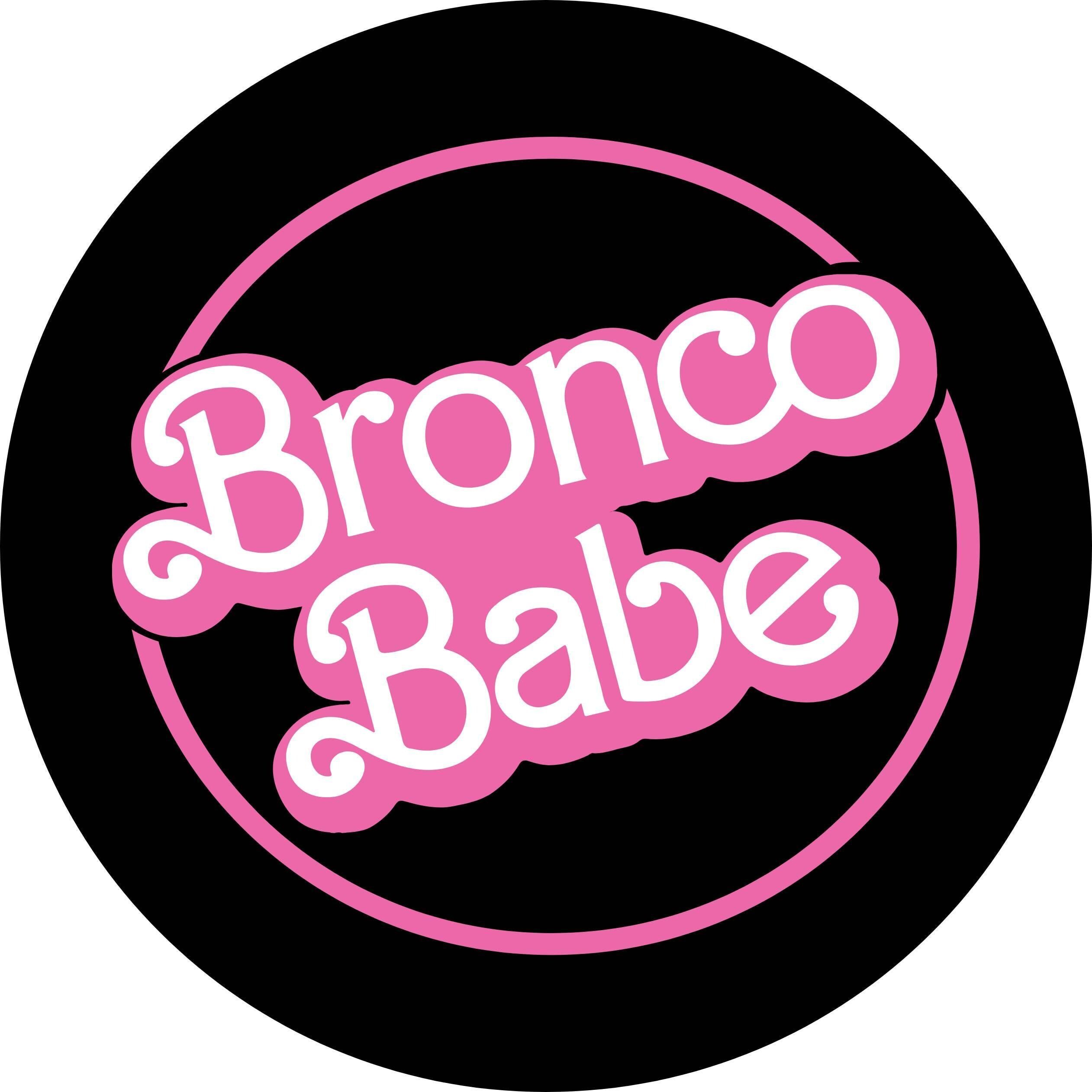 Bronco Babe Light Pink Ford Bronco Spare Tire Cover